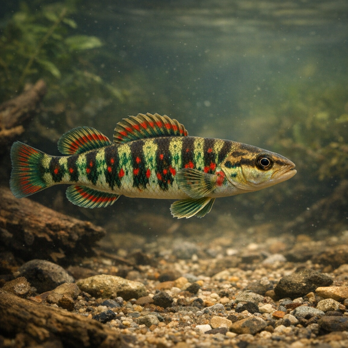 Christmas darter: Facts, Records, and How to Catch Them | FishyAF Species #
