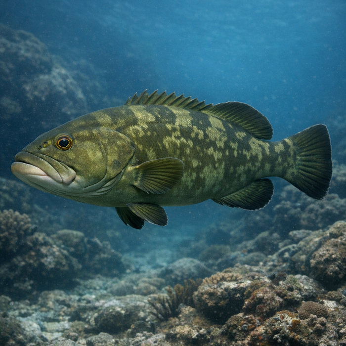 Olive grouper: Facts, Records, and How to Catch Them | FishyAF Species #