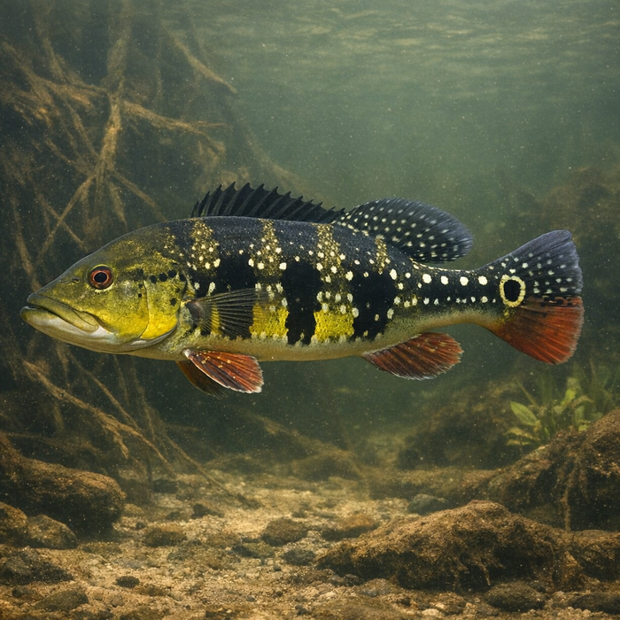Speckled pavon: Facts, Records, and How to Catch Them | FishyAF Species #
