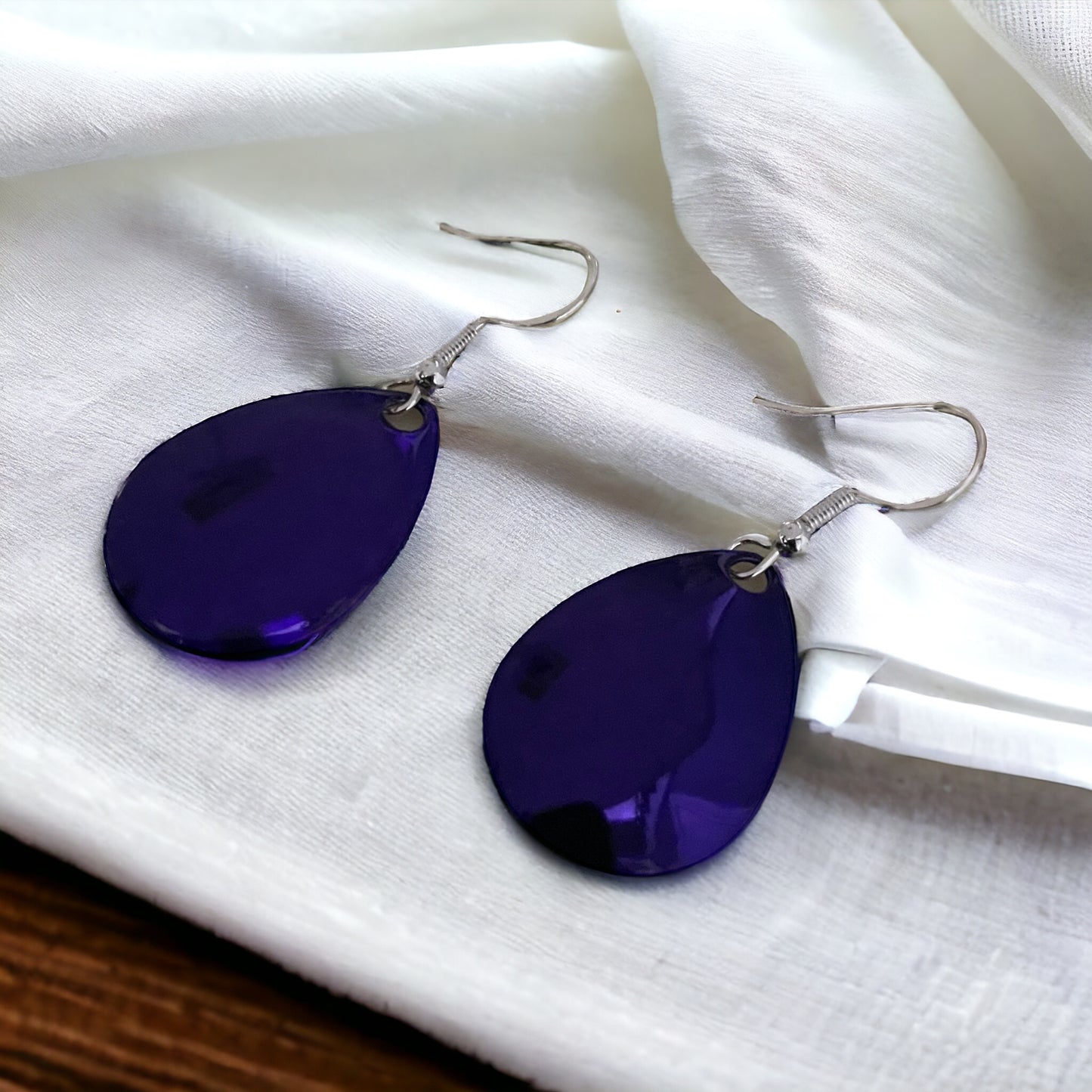 Colorado Spinner Blade Earrings - Metallic Purple