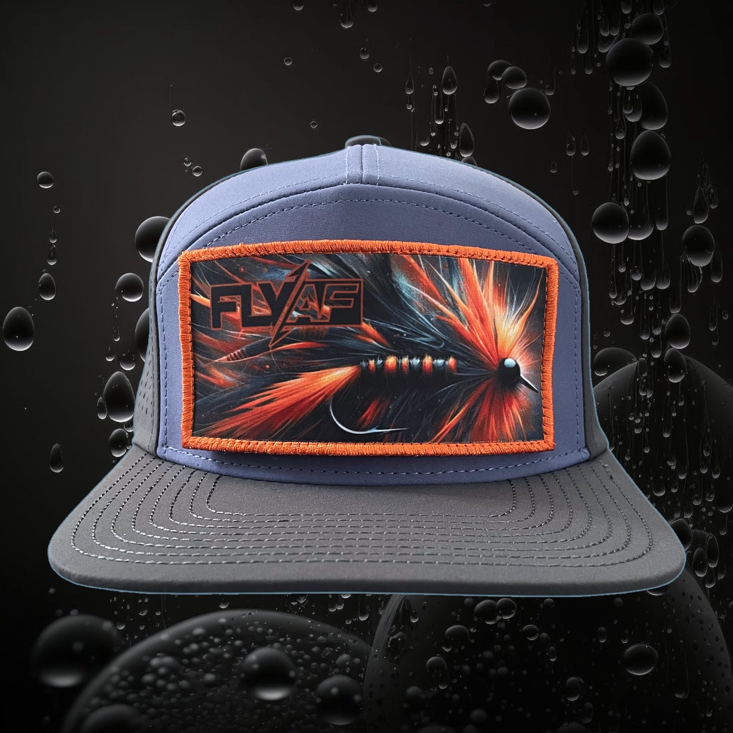 FlyAF Switchback Velcro Hook Patch - Orange