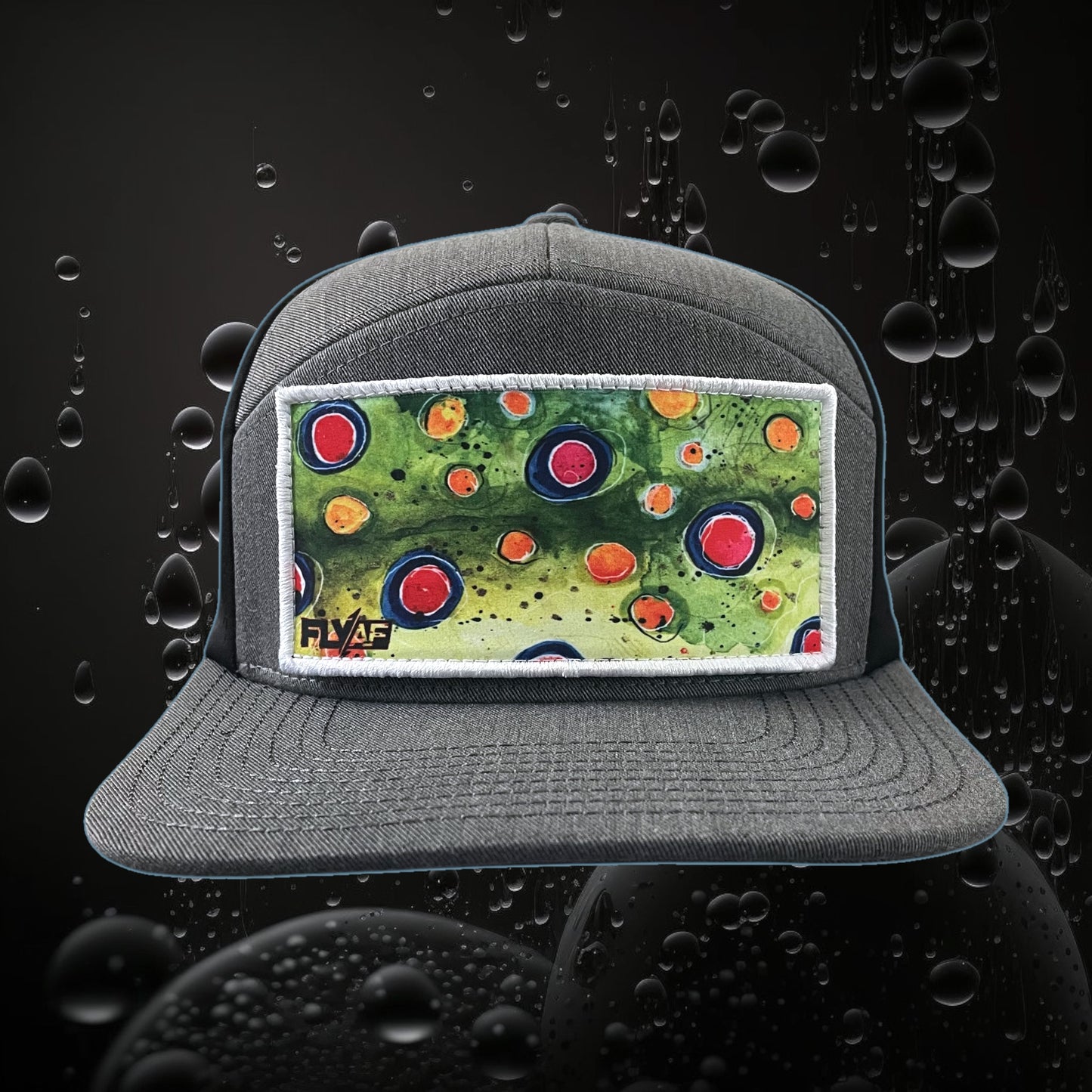 FlyAF Switchback Velcro Hook Patch - Brook Trout