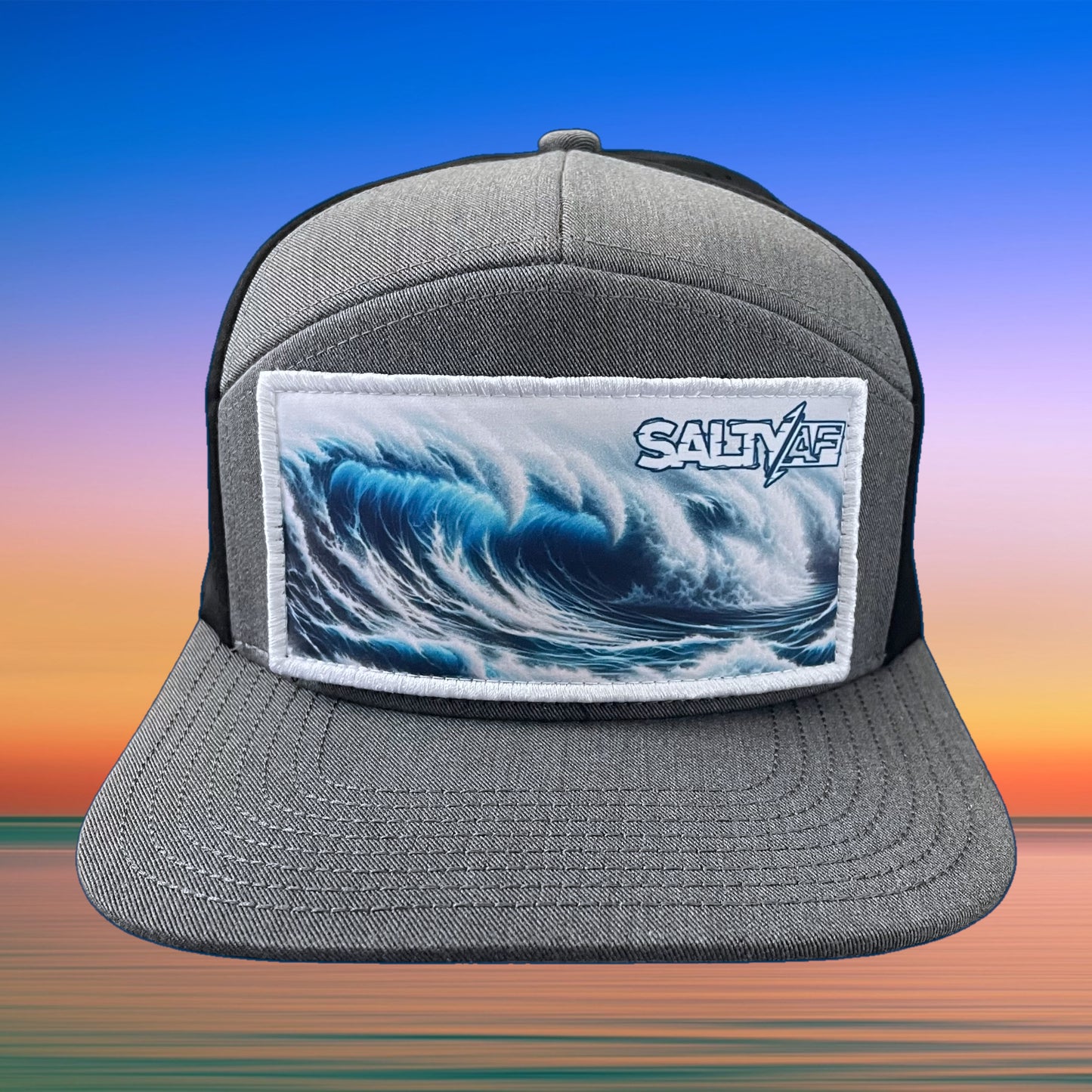 SaltyAF Switchback Velcro Hook Patch - Blue Wave