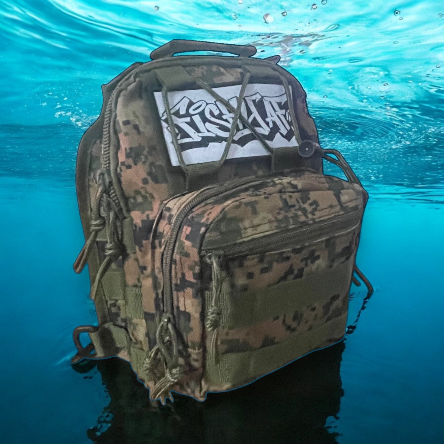 Switchback Tactical Crossbody Sling Tackle Bag - Digital Camo Green