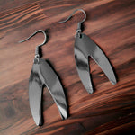 Dakota Spinner Blade Earrings - Silver