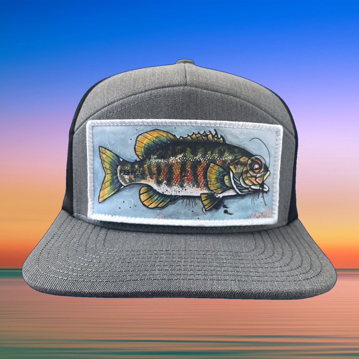FishyAF Switchback Velcro Hook Patch - Smallmouth