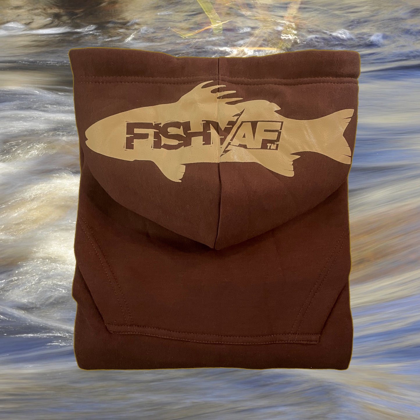 FishyAF Silhouette Hoodie - Brown