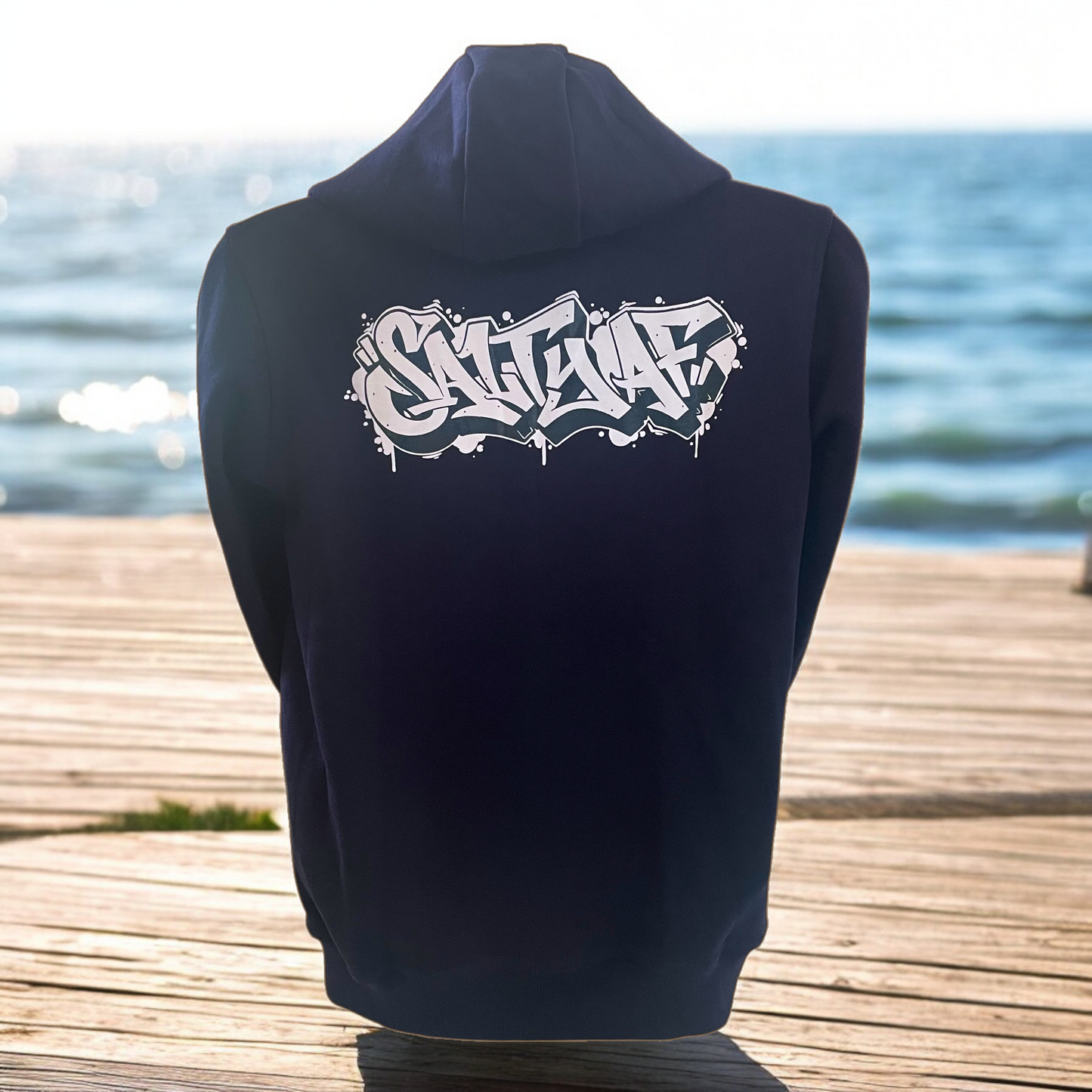 SaltyAF Graffiti Hoodie - Navy
