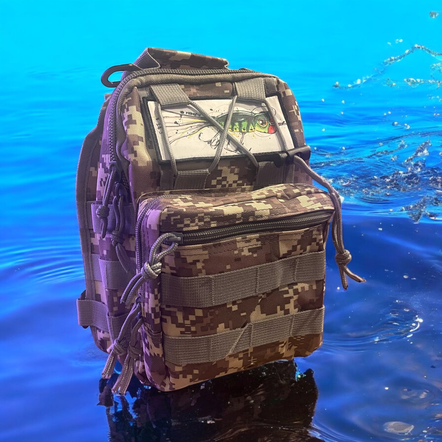 Switchback Tactical Crossbody Sling Tackle Bag - Digital Camo Grey