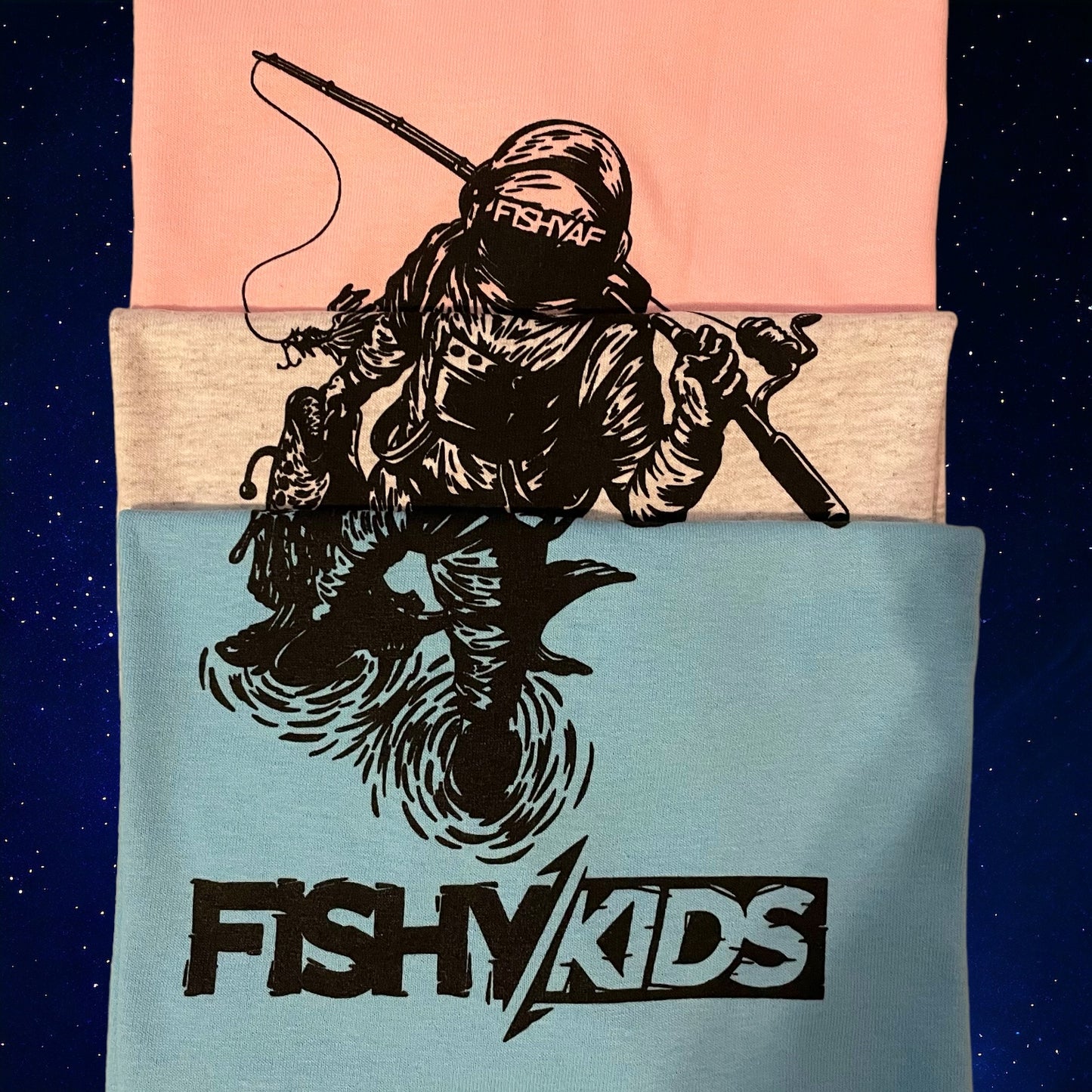 FishyKids Explorer Tee - Heather Grey