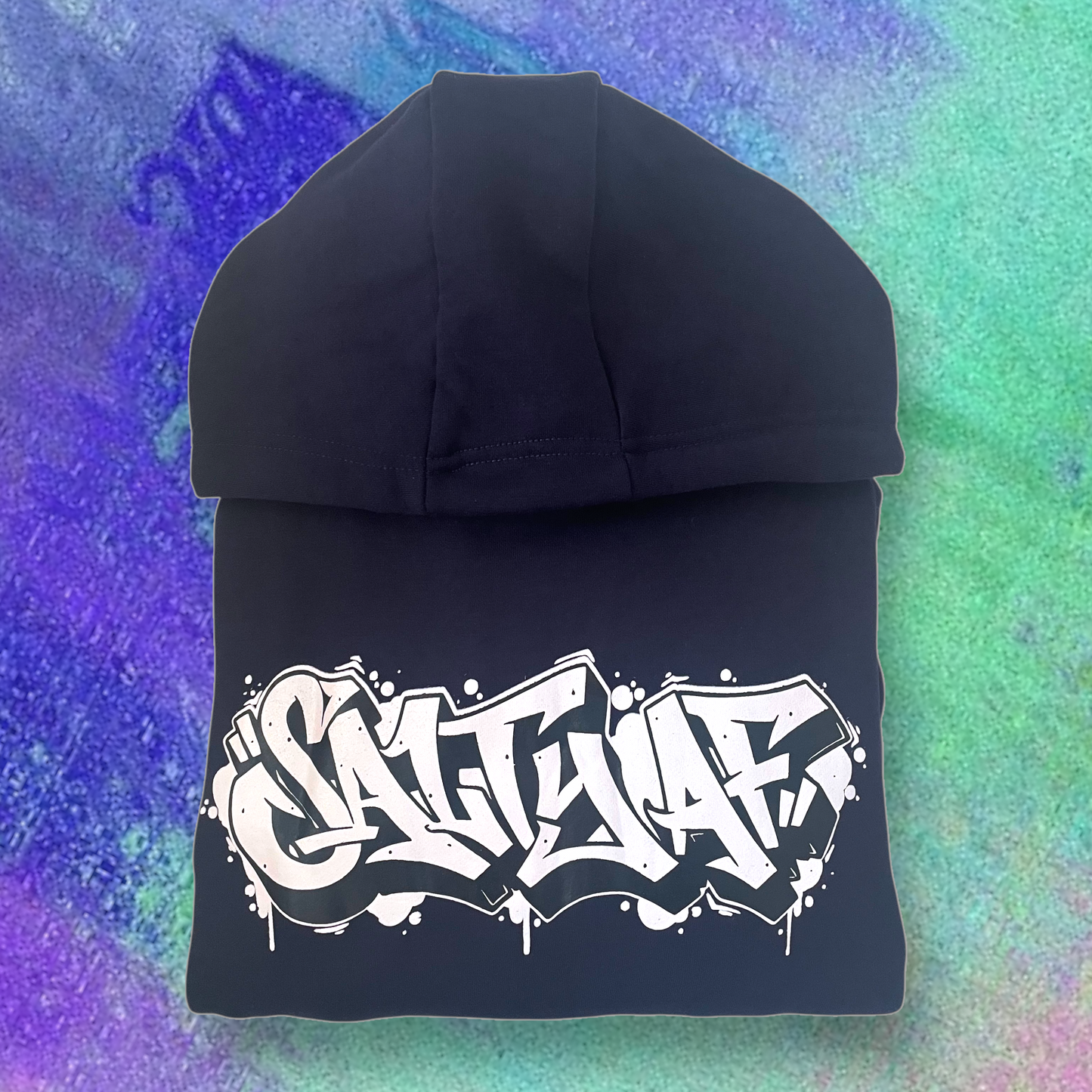 SaltyAF Graffiti Hoodie - Navy