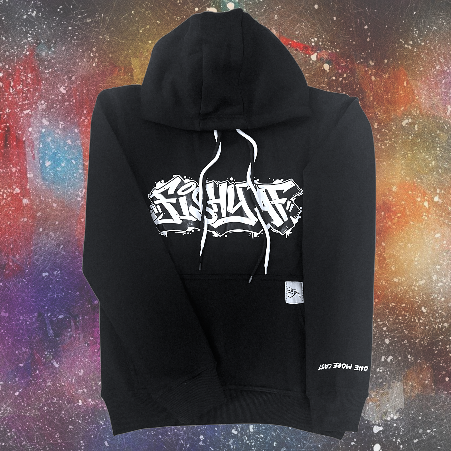 FishyAF Graffiti Hoodie - Black