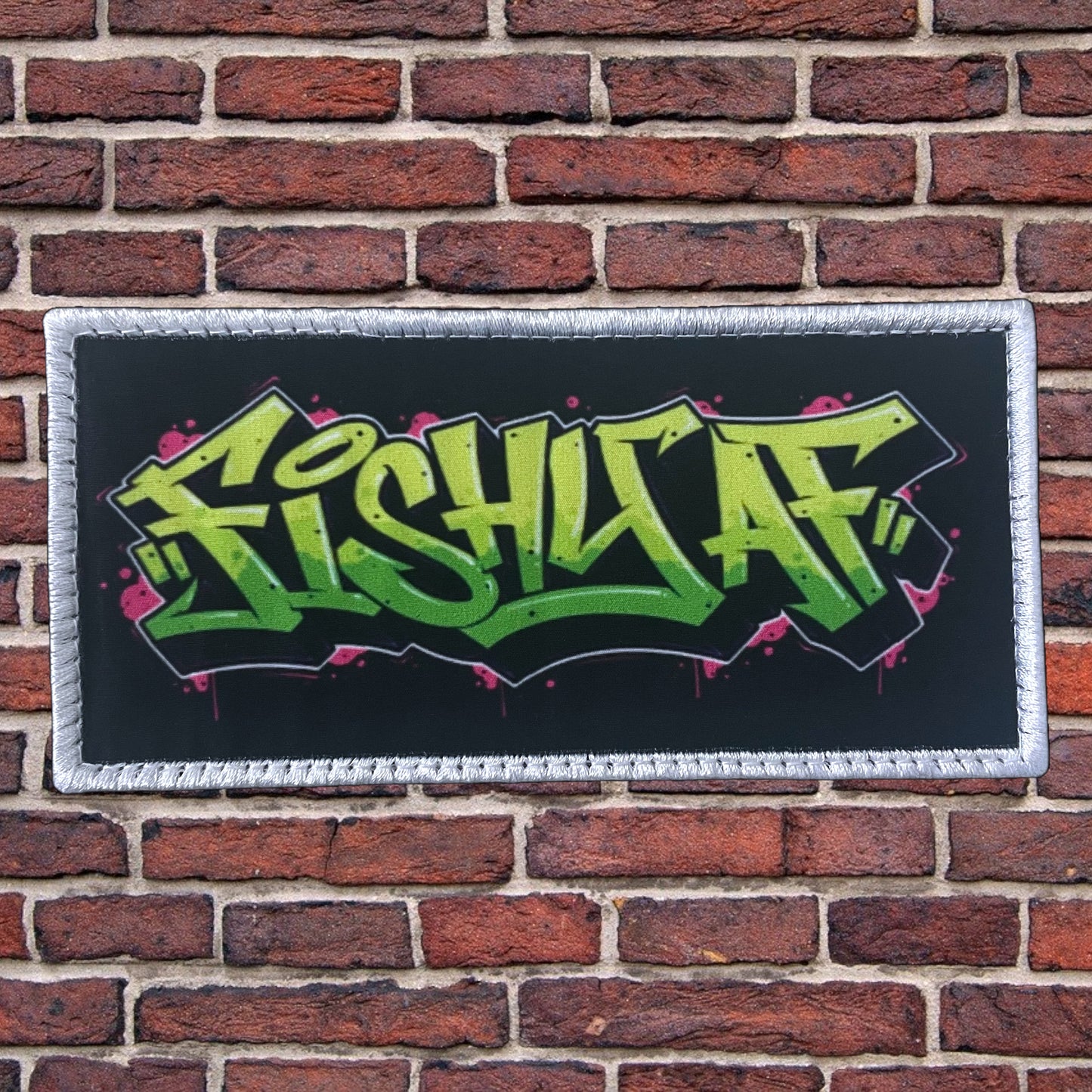 FishyAF Graffiti Switchback Velcro Hook Patch - Full Color