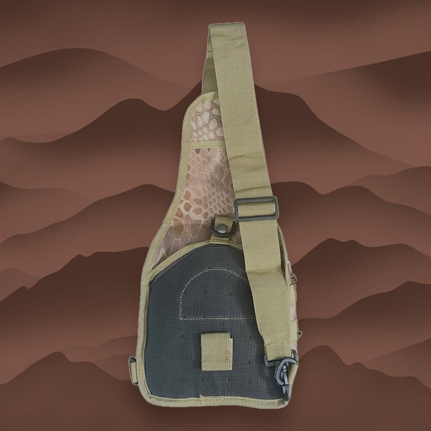 Switchback Tactical Crossbody Sling Tackle Bag - Brown Kryptek