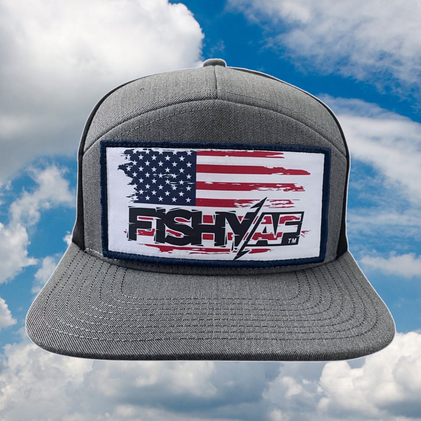 FishyAF Switchback Velcro Hook Patch - Flag