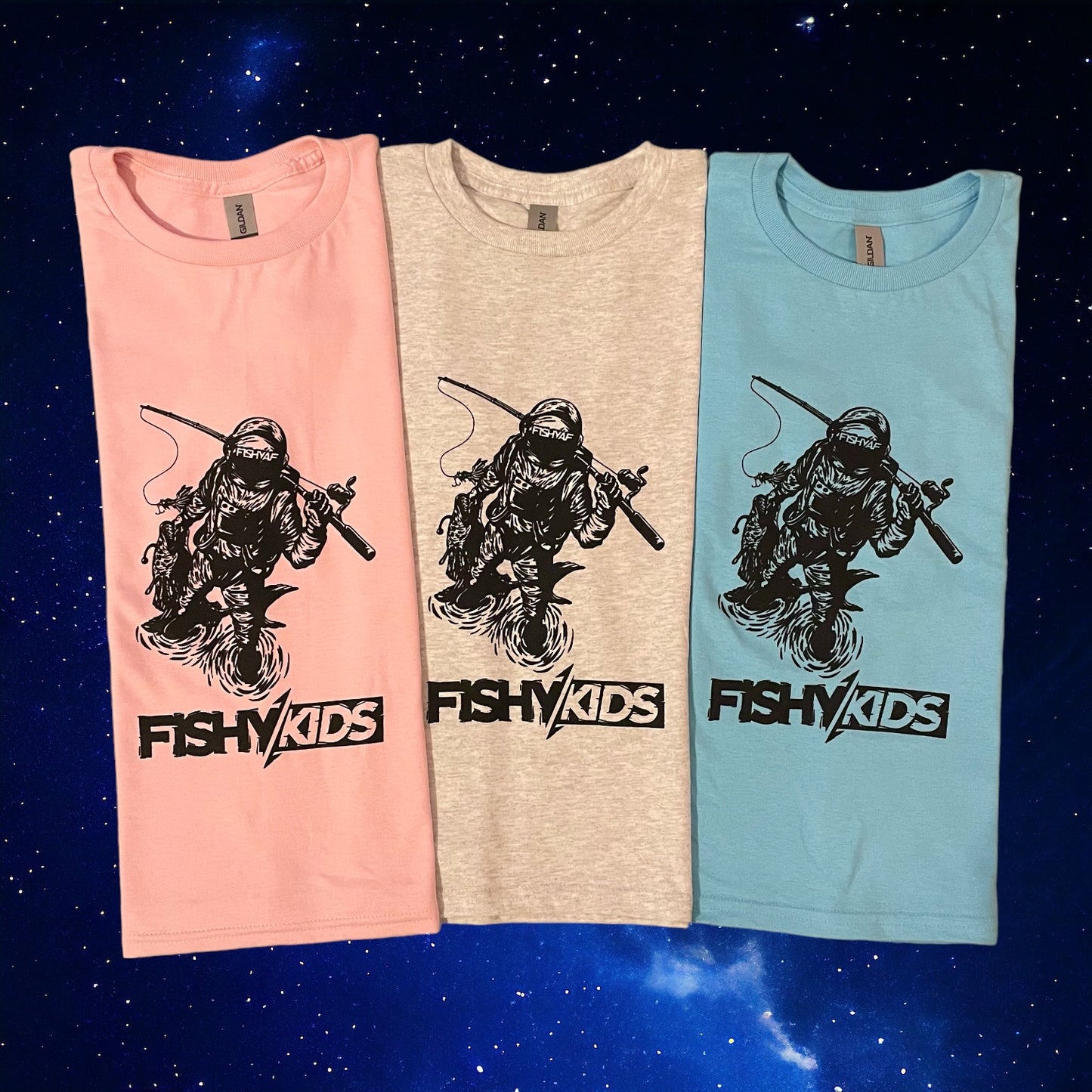 FishyKids Explorer Tee - Heather Grey