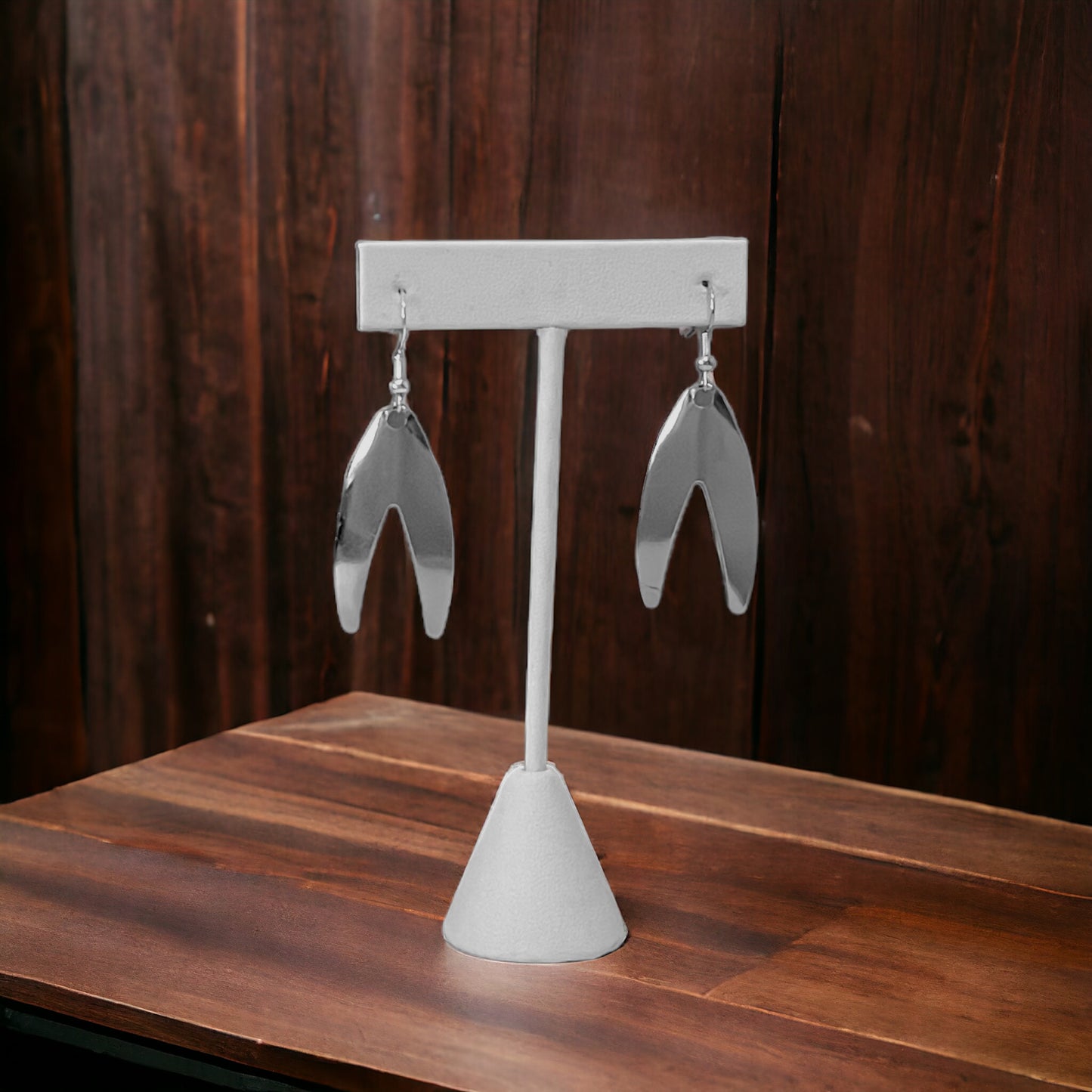 Dakota Spinner Blade Earrings - Silver