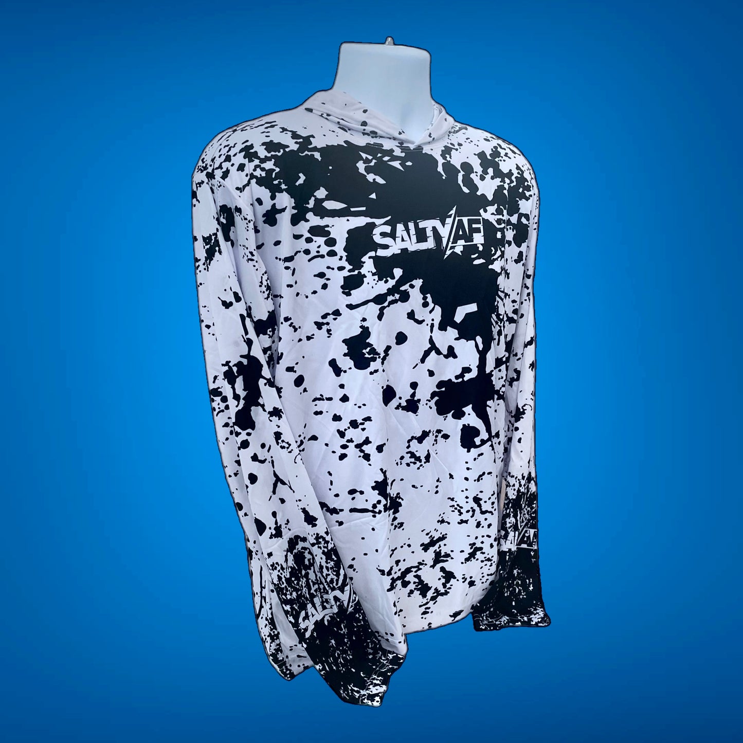 SaltyAF “Sabolevski Special” Squid Ink UPF 50 Performance Hoodie - Black