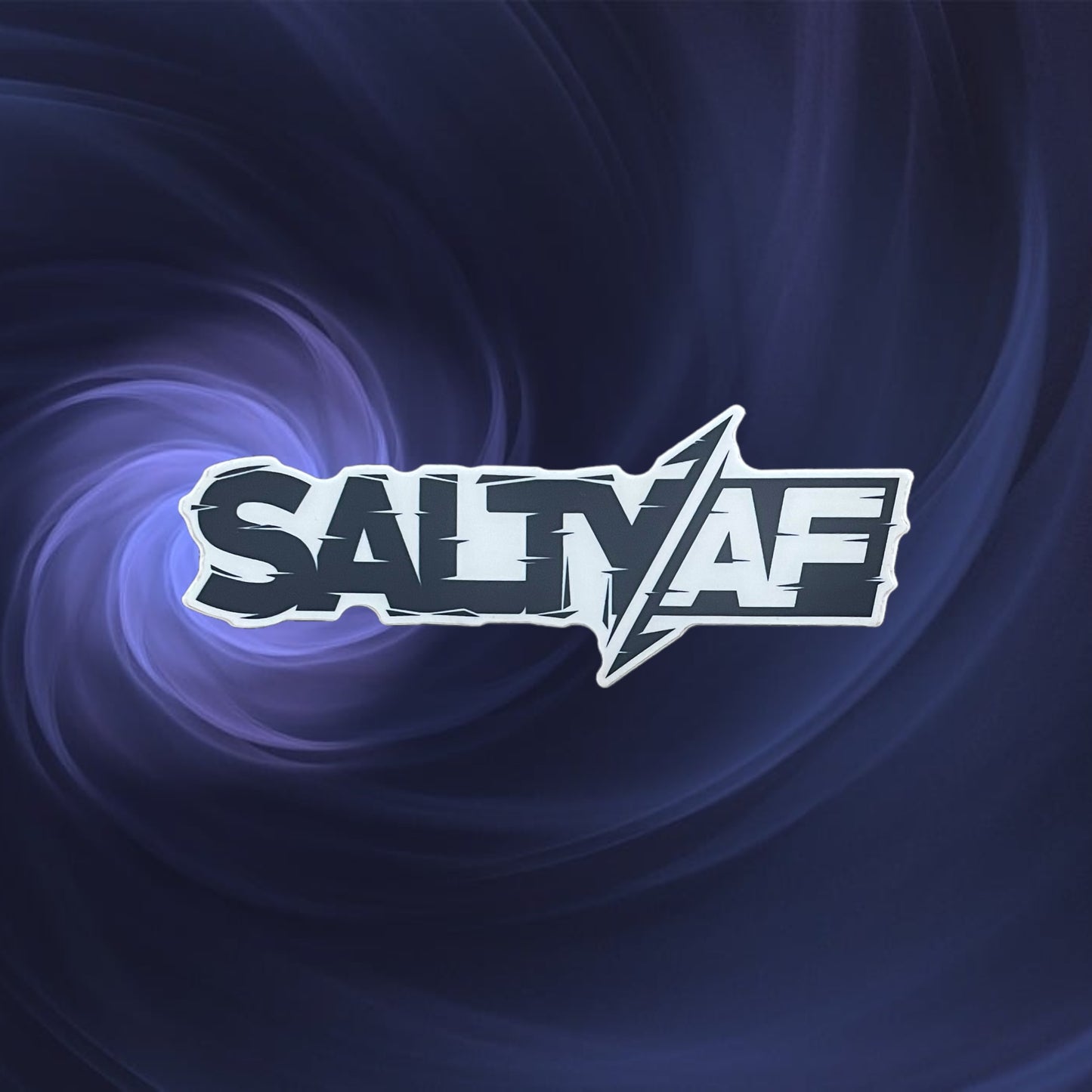 4” SaltyAF Logo Sticker - Navy