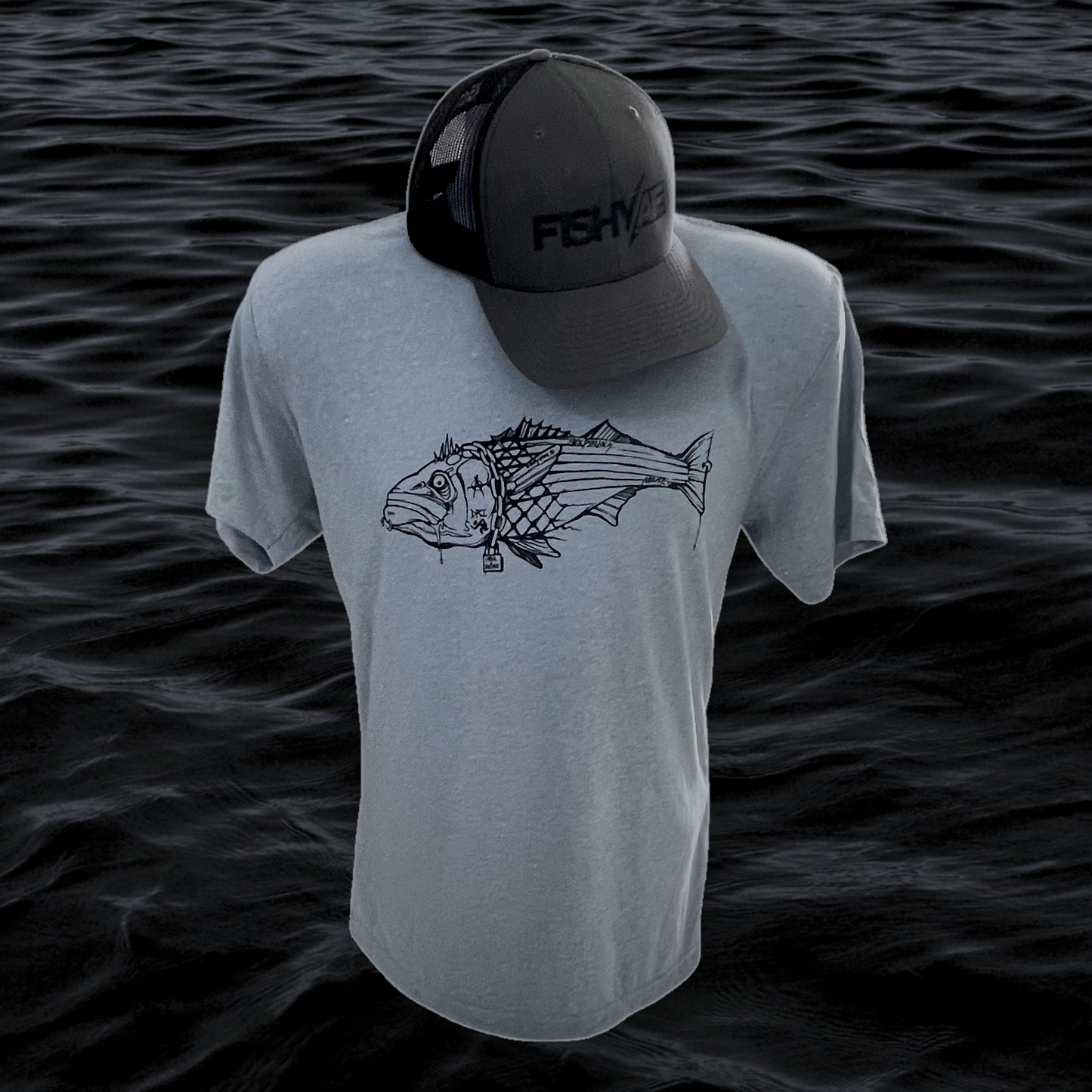 Artist Series - Punk Rock Striper Tee - Denim