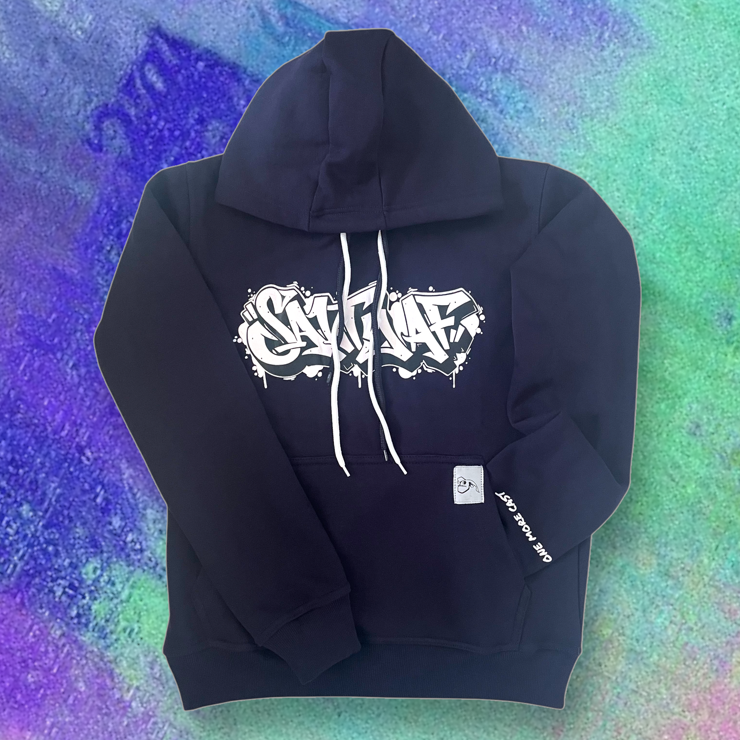 SaltyAF Graffiti Hoodie - Navy