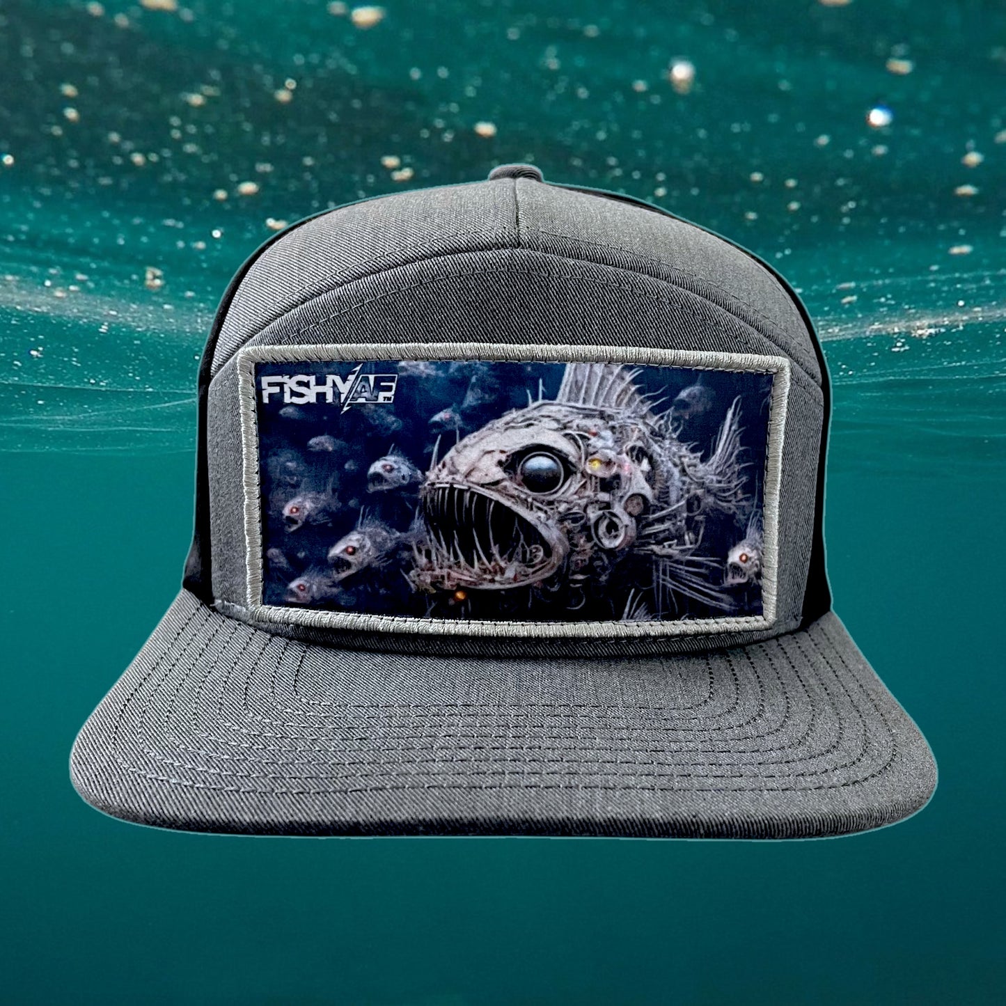 FishyAF Switchback Velcro Hook Patch - Steampunk Angler Fish