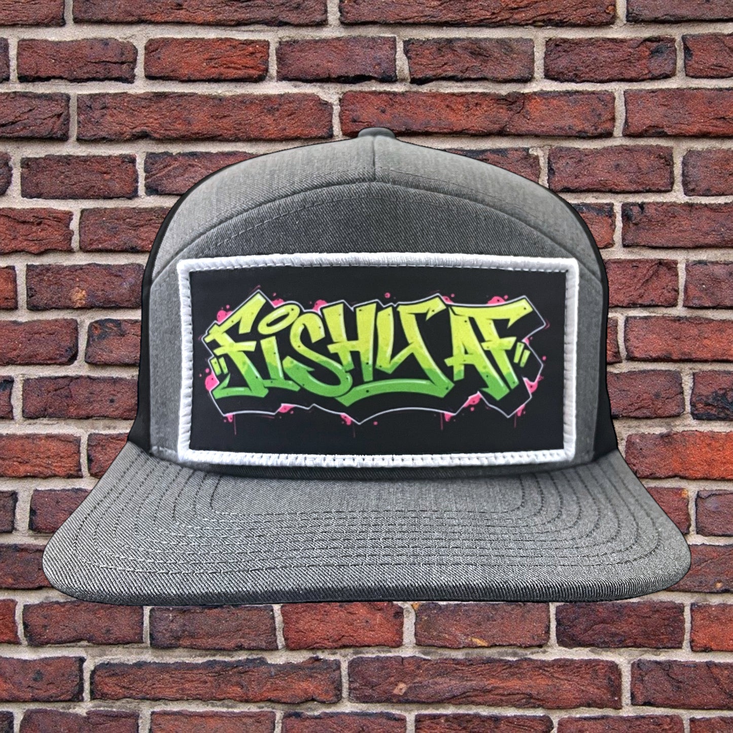 FishyAF Graffiti Switchback Velcro Hook Patch - Full Color