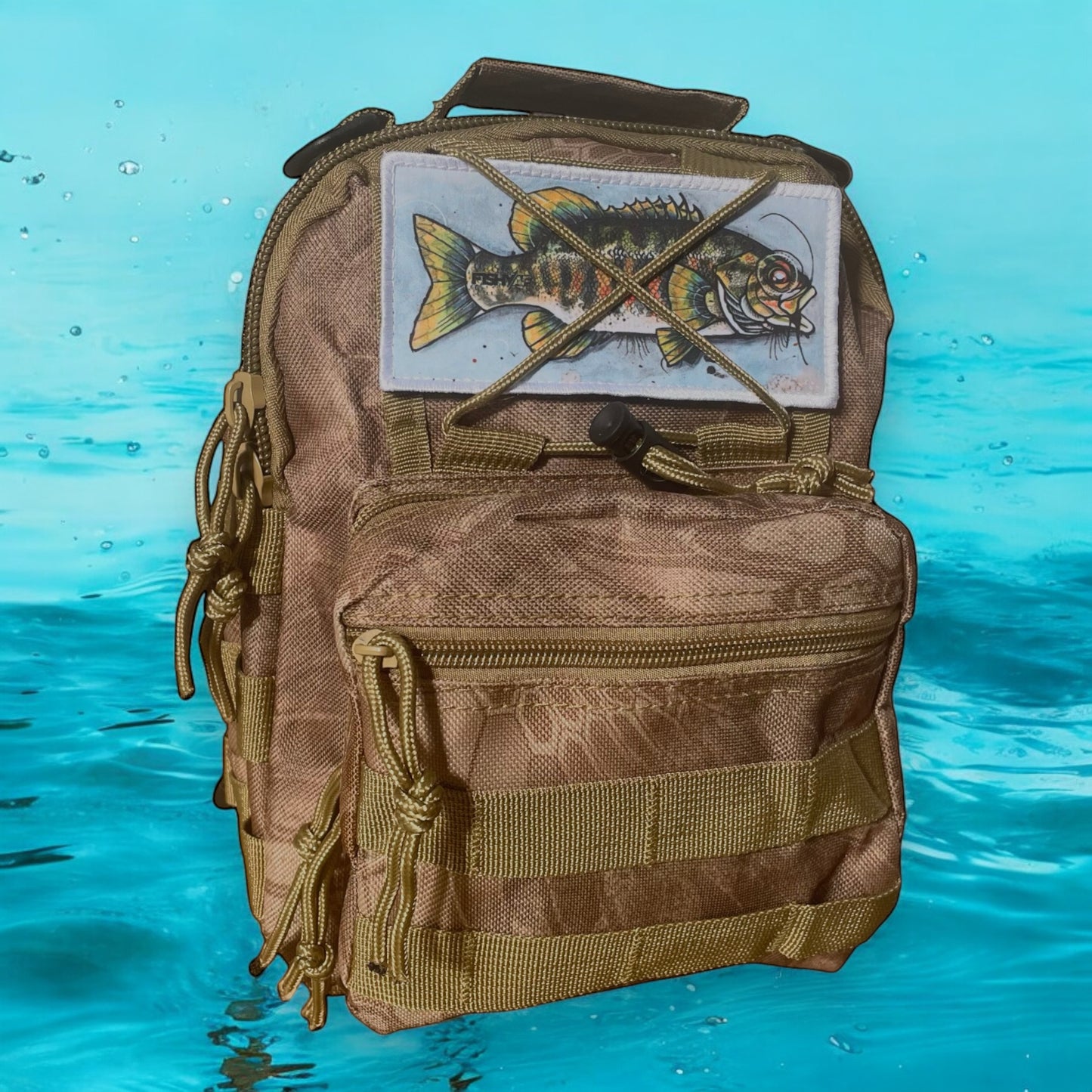 Switchback Tactical Crossbody Sling Tackle Bag - Brown Kryptek