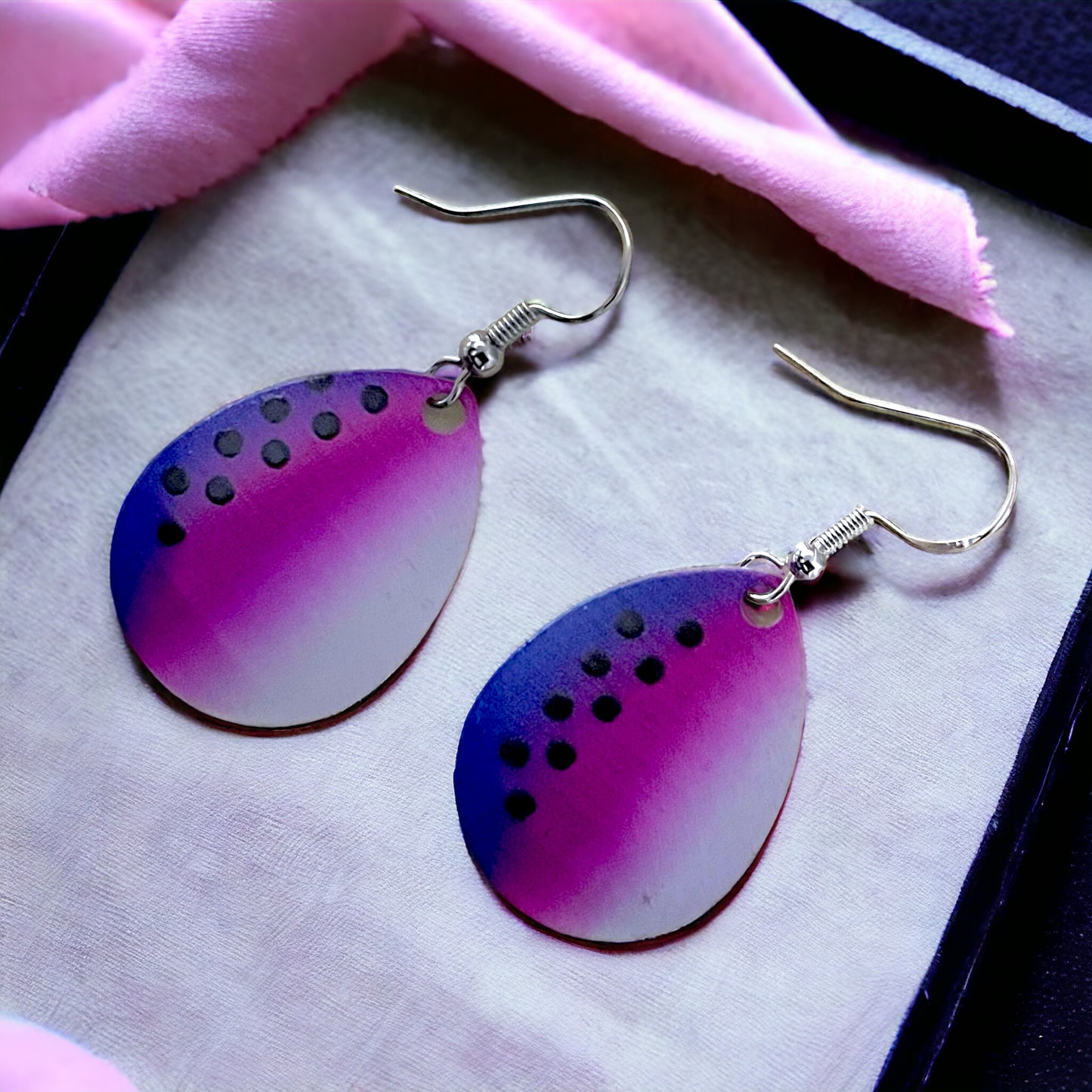 Colorado Spinner Blade Earrings - Purple Betta