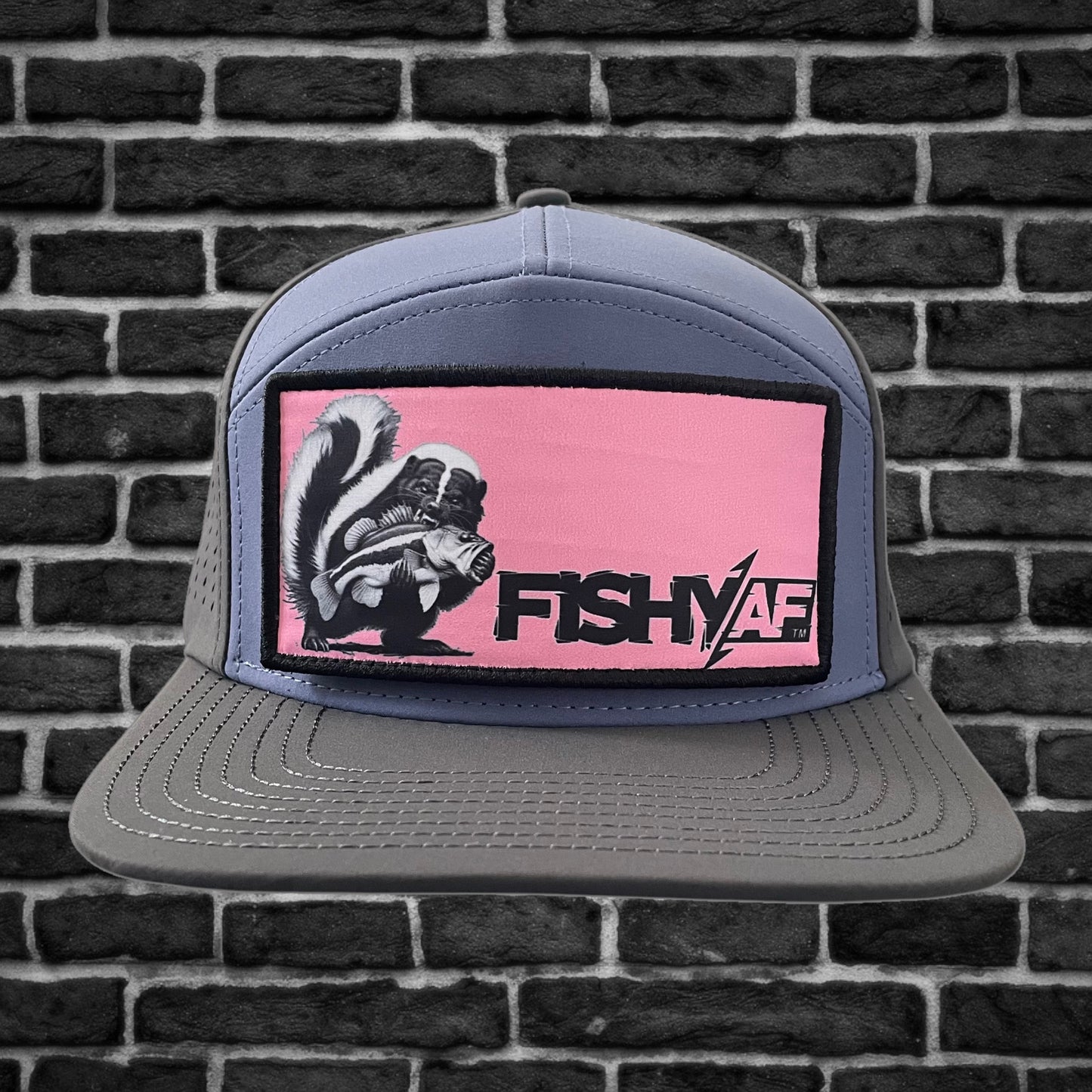 FishyAF Switchback Velcro Hook Patch - Skunk
