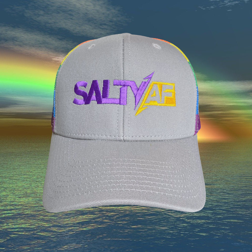 SaltyAF Logo Snapback - Rainbow