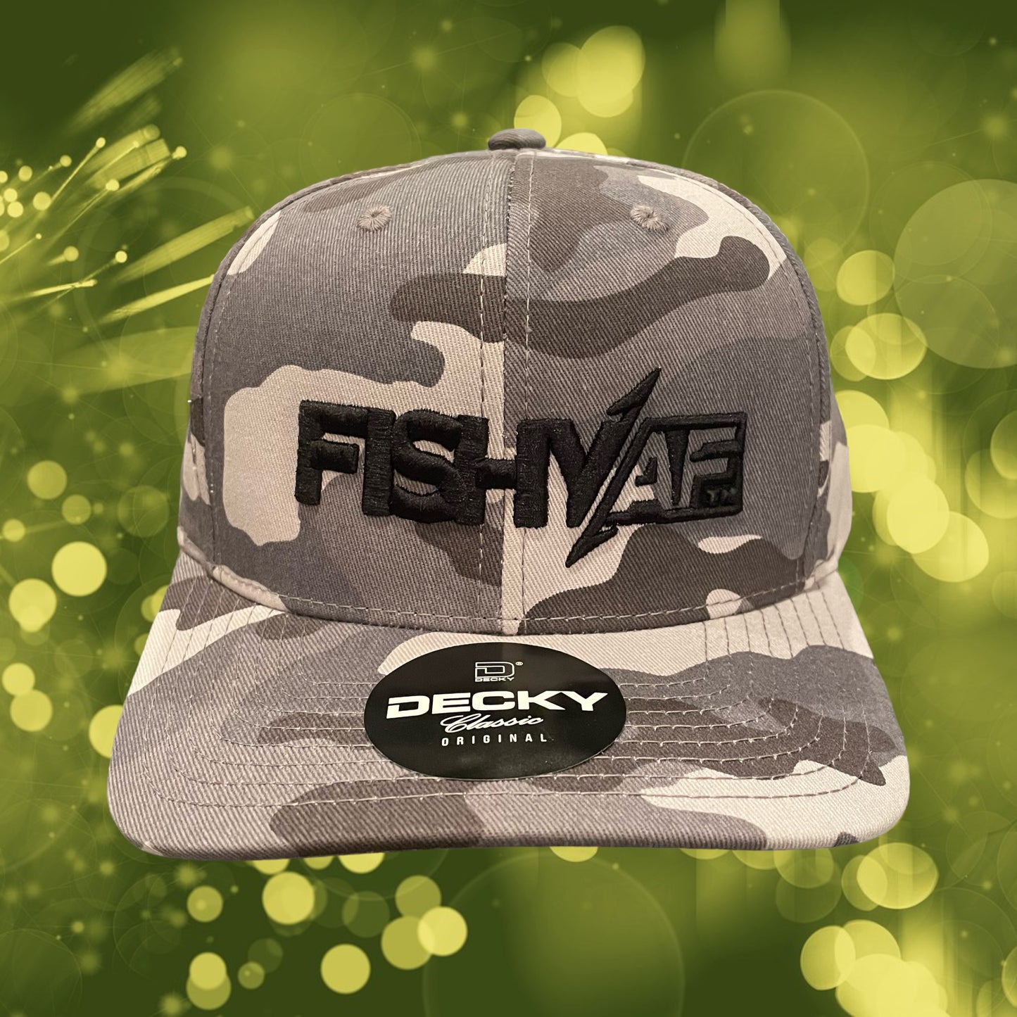 3D FishyAF Logo Snapback - Grey Camo/Black