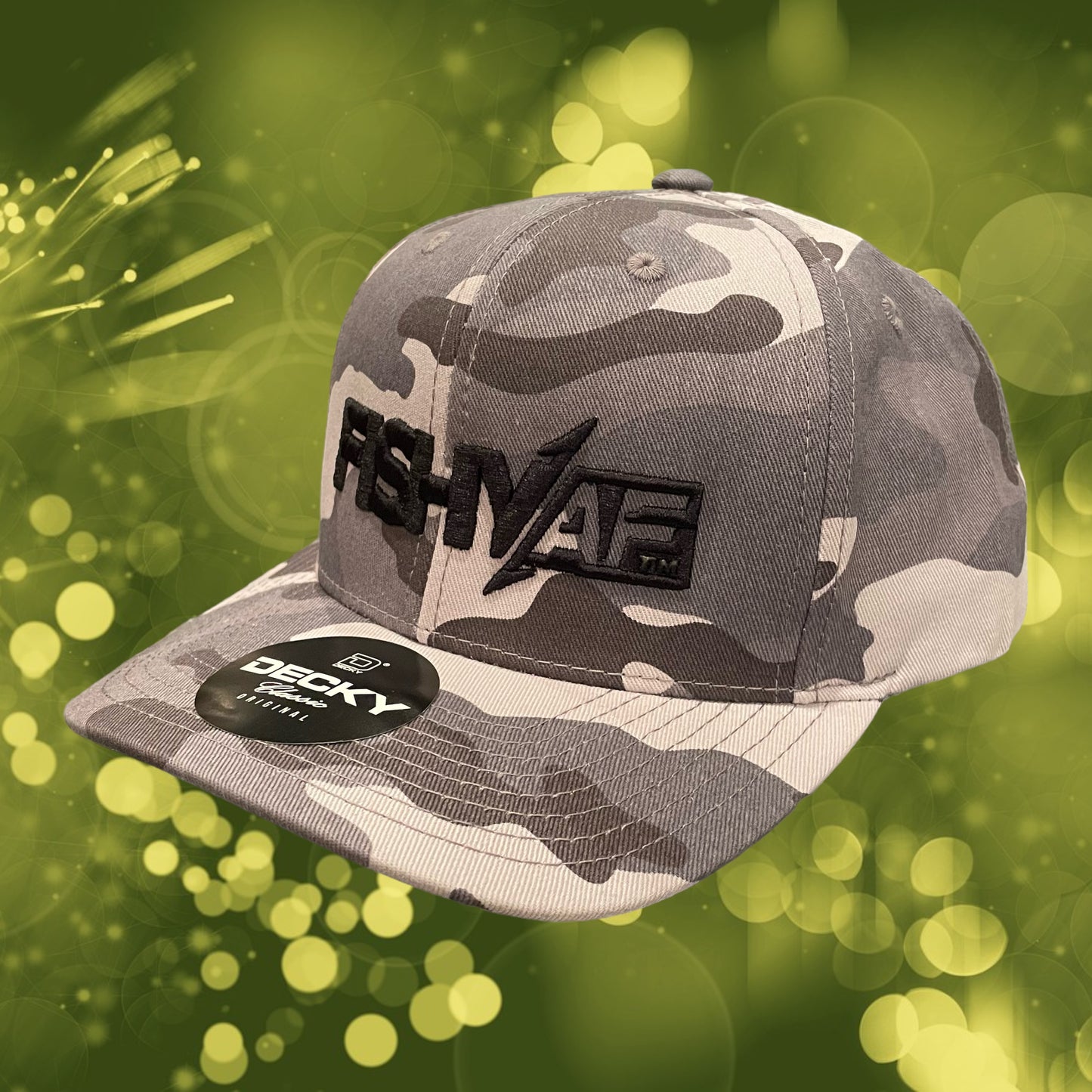3D FishyAF Logo Snapback - Grey Camo/Black