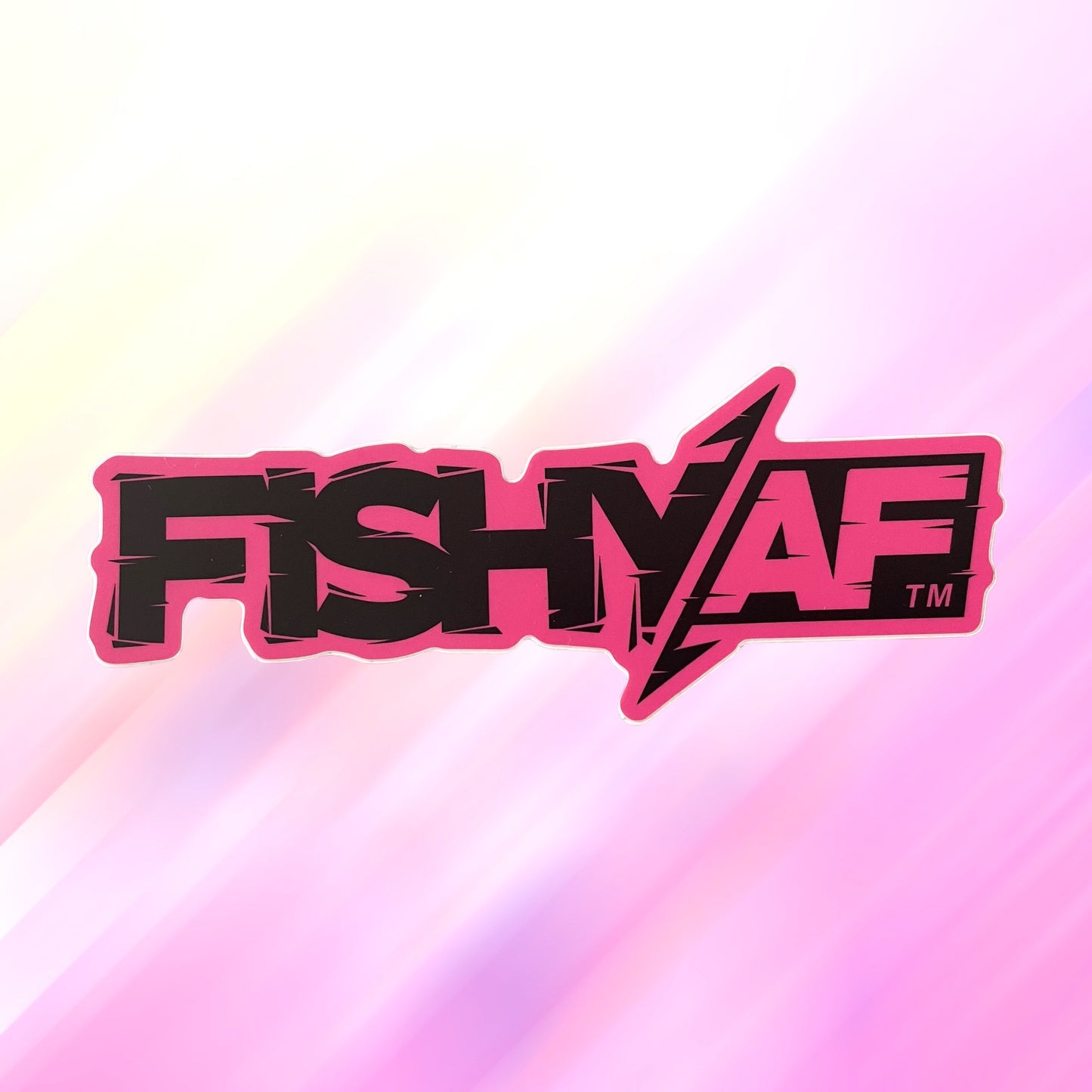 4.5” FishyAF Logo Sticker - Pink