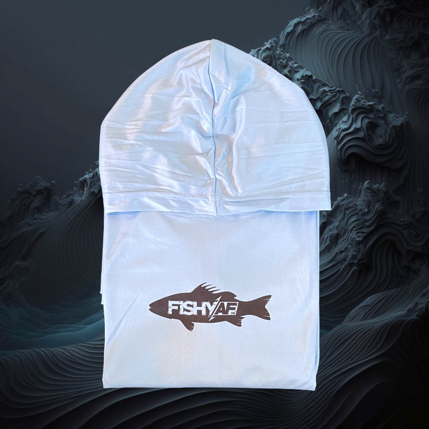 FishyAF Cloud Stalker UPF 50 Performance Hoodie - Sky Blue