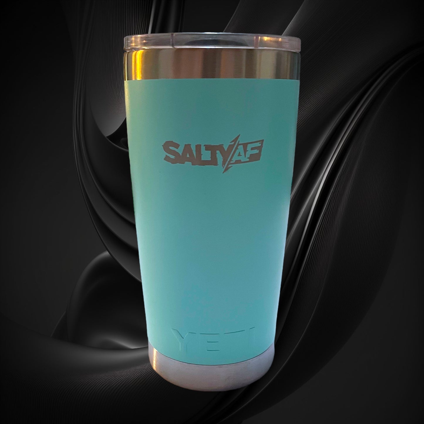 SaltyAF YETI Rambler 20 oz Tumbler - Teal