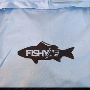 FishyAF Cloud Stalker UPF 50 Performance Hoodie - Sky Blue