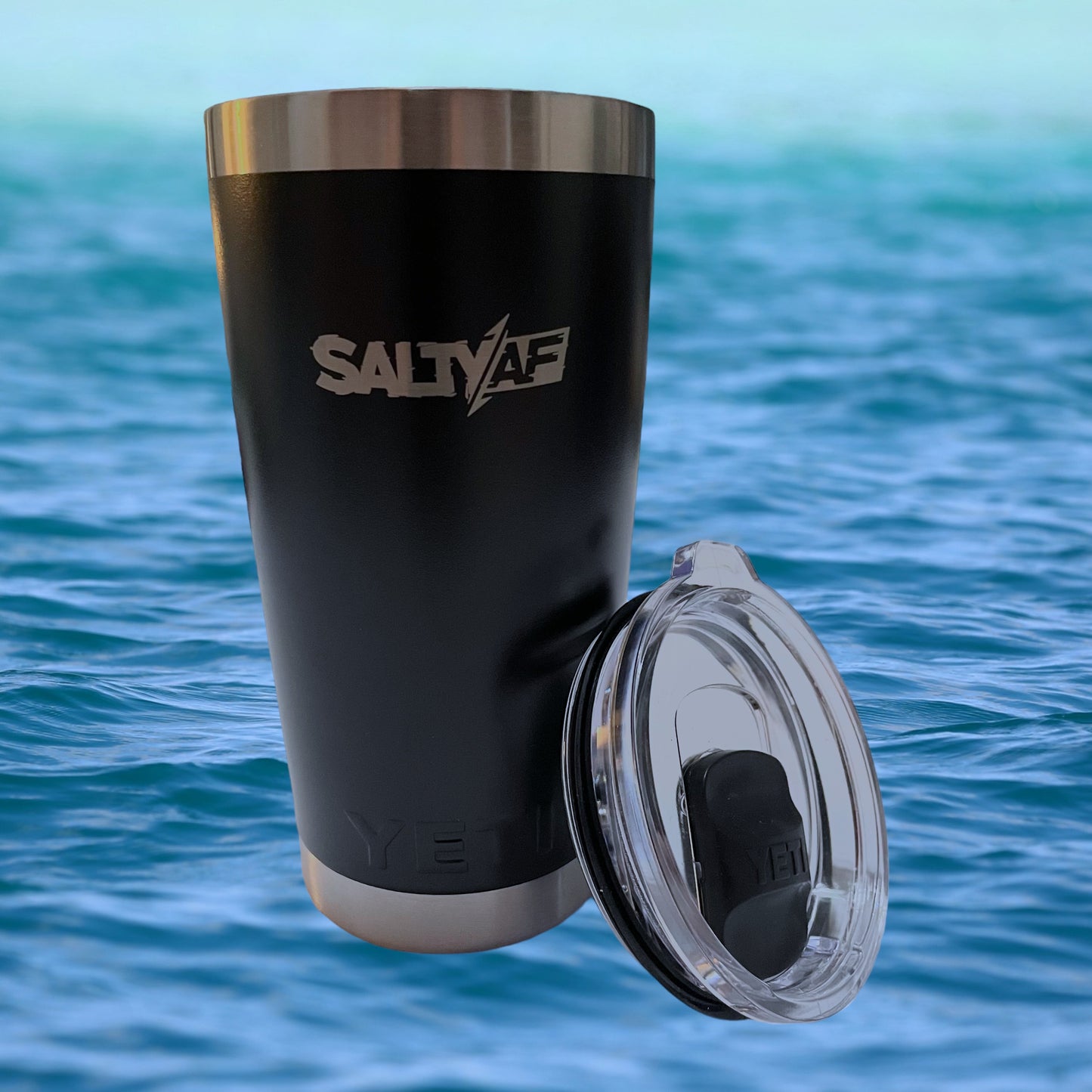 SaltyAF YETI Rambler 20 oz Tumbler - Black