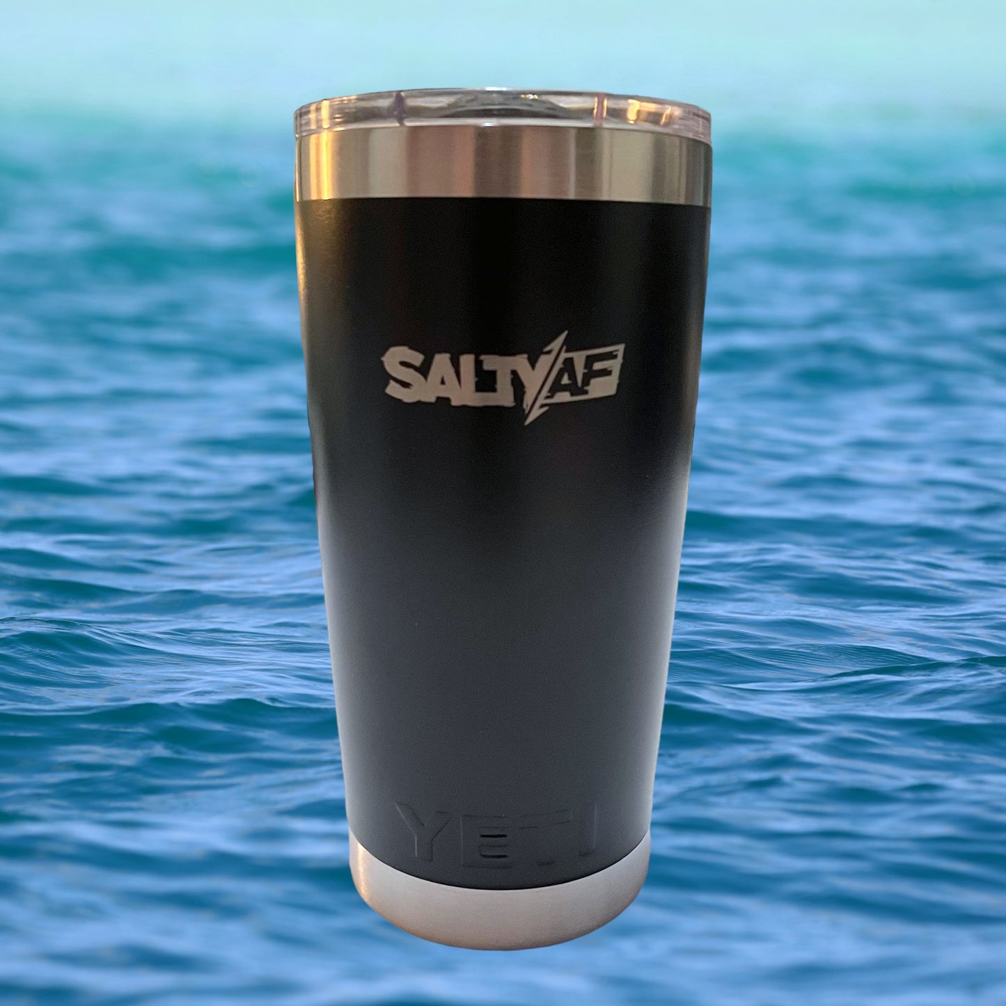 SaltyAF YETI Rambler 20 oz Tumbler - Black