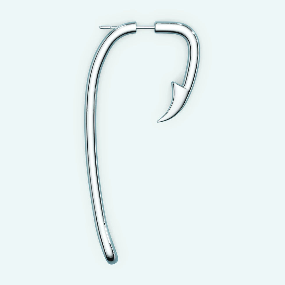 black fish hook septum Fish Hook Earring Pair