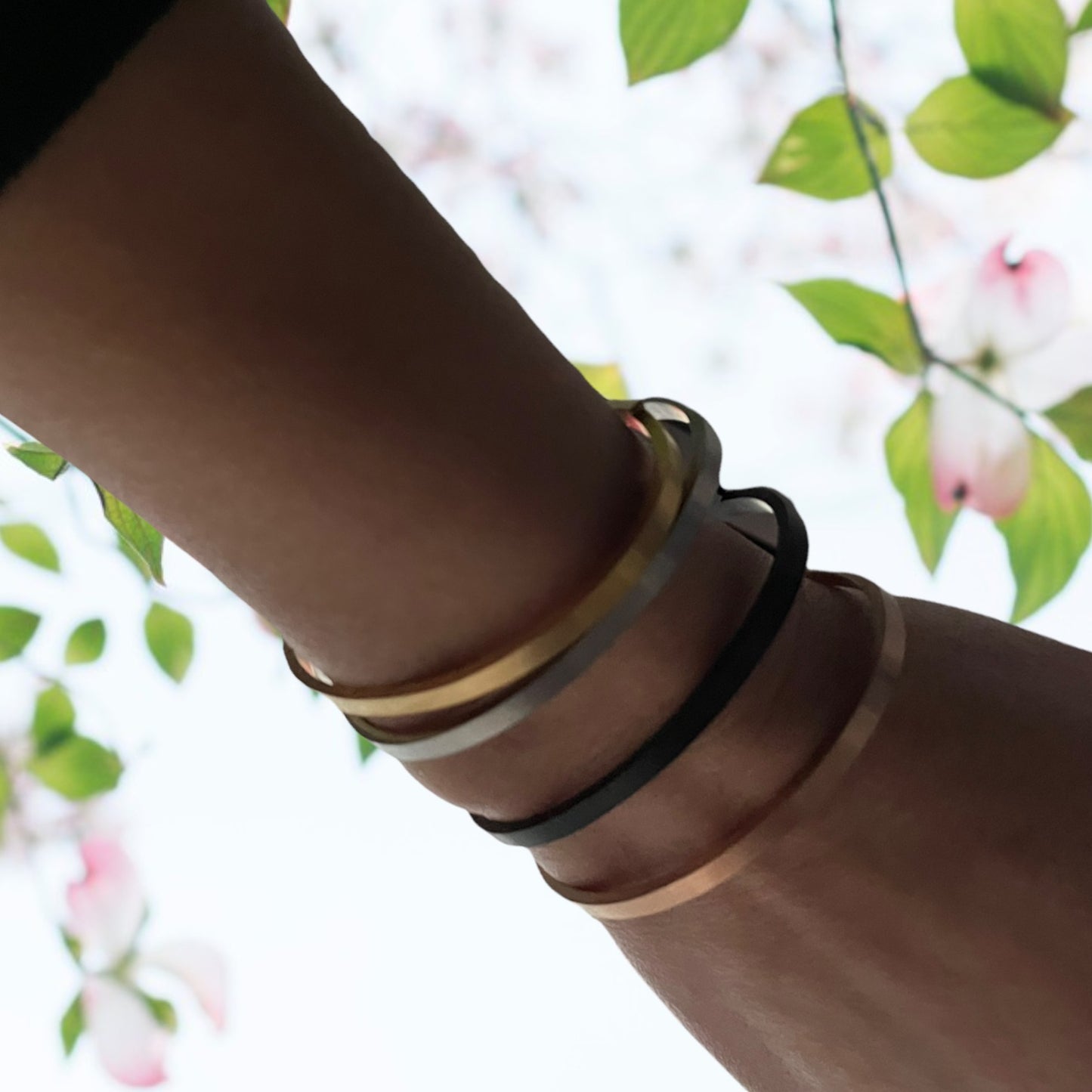 Fish Hook Cuff Bracelet - Set of 4