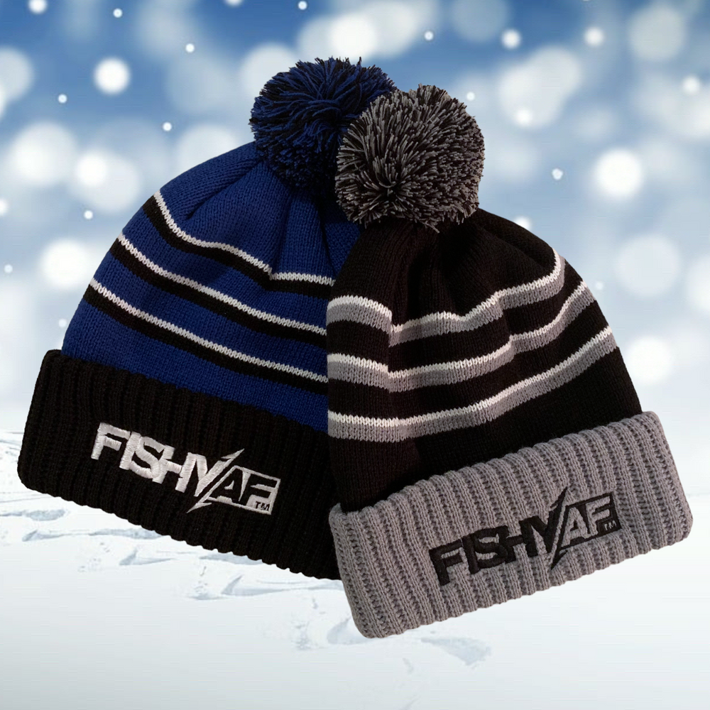 FishyAF Logo Winter Hat - Blue