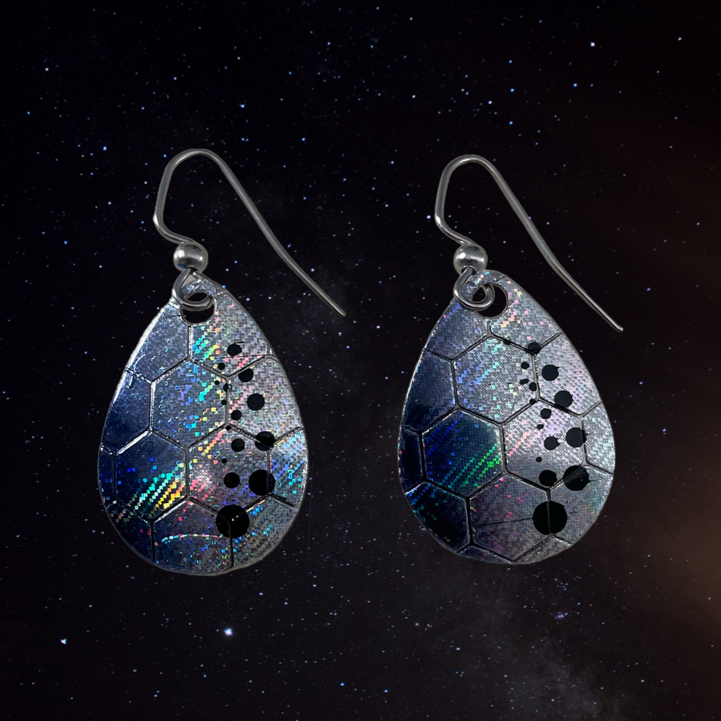 Spinner Blade Earrings - Honeycomb Shad