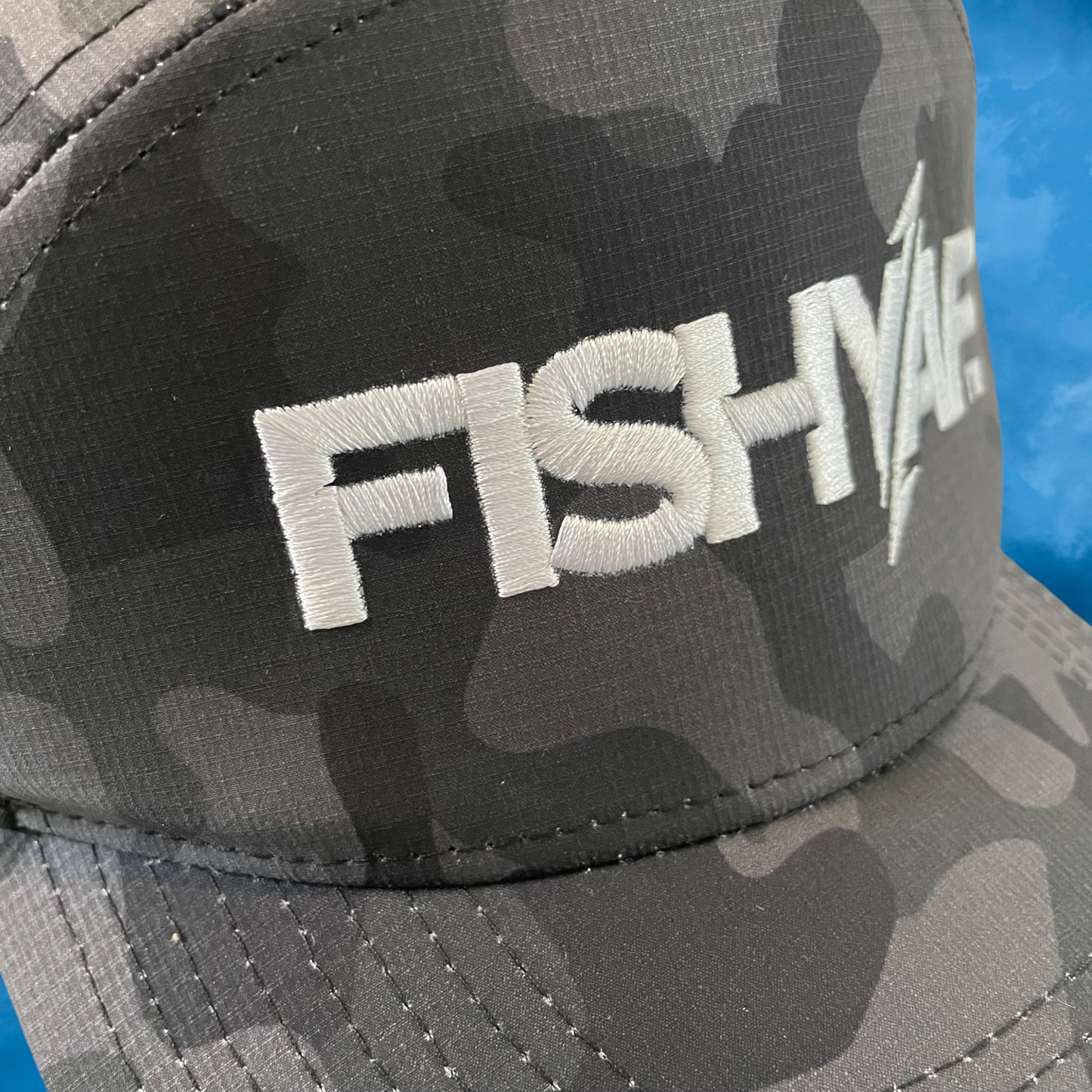FishyAF Logo Elite Series Snapback - Grey Camo