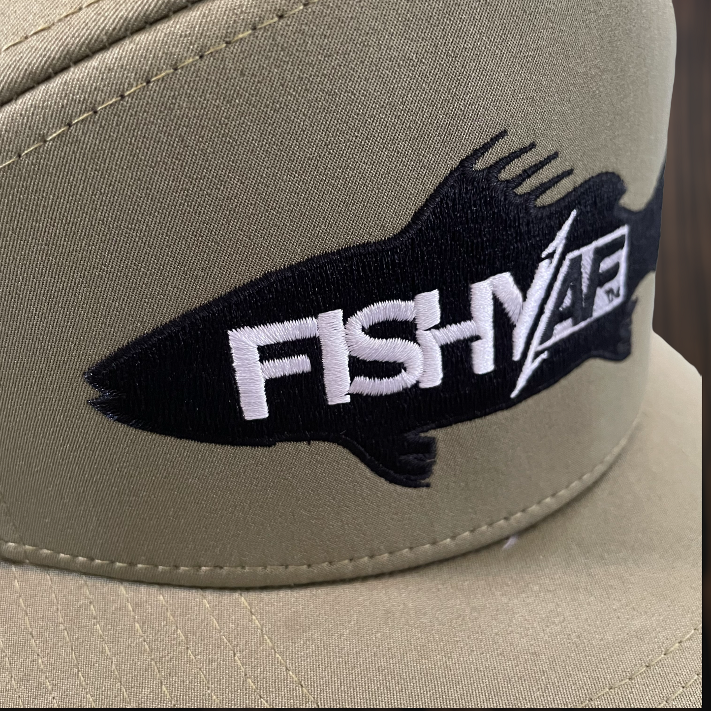 FishyAF Elite Series Silhouette Logo Snapback - Olive