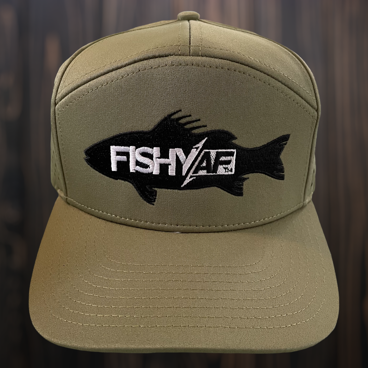 FishyAF Elite Series Silhouette Logo Snapback - Olive