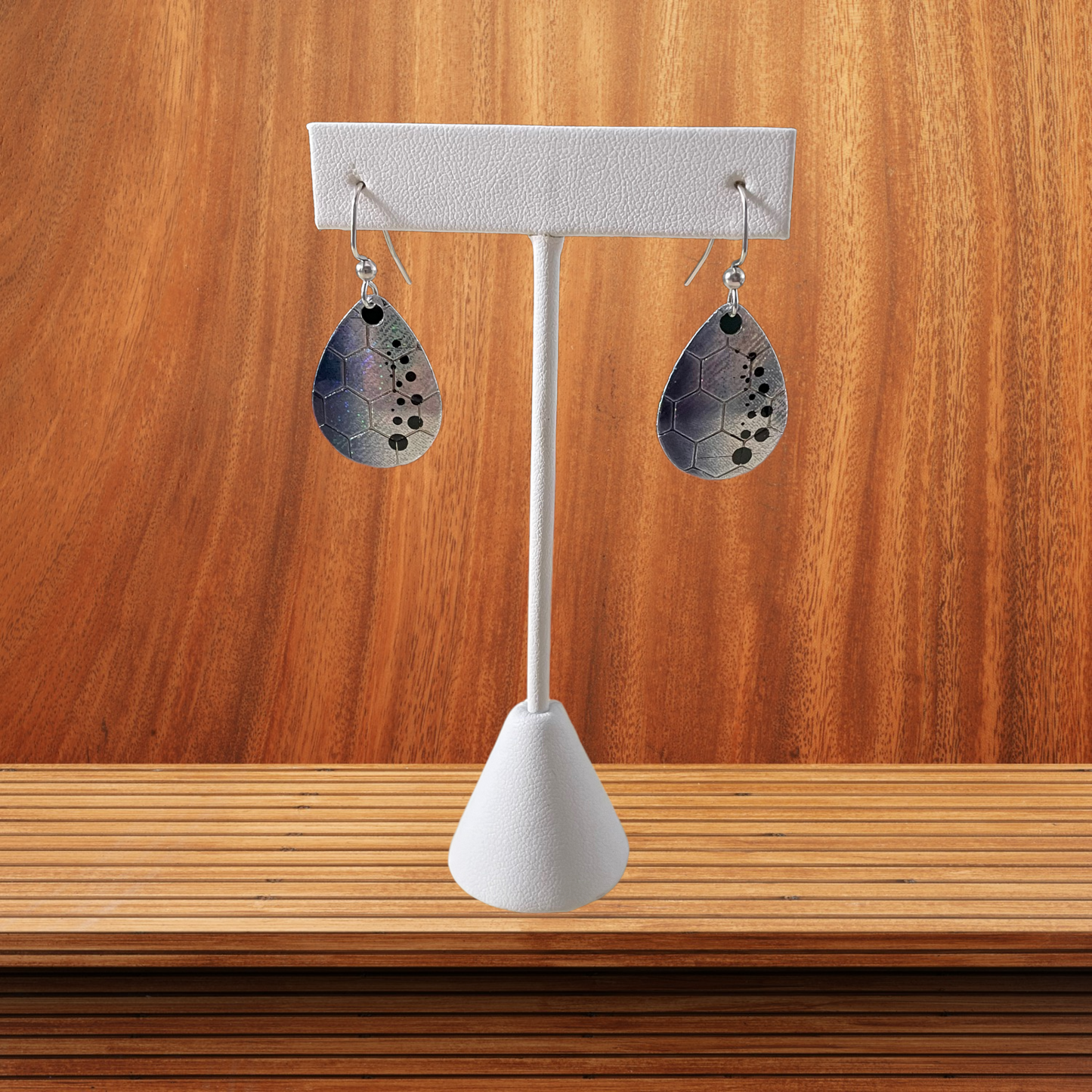 Spinner Blade Earrings - Honeycomb Shad