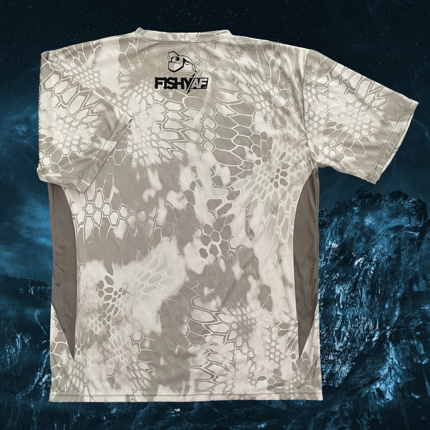 FishyAF Short Sleeved UPF 50 Performance Shirt - Kryptek