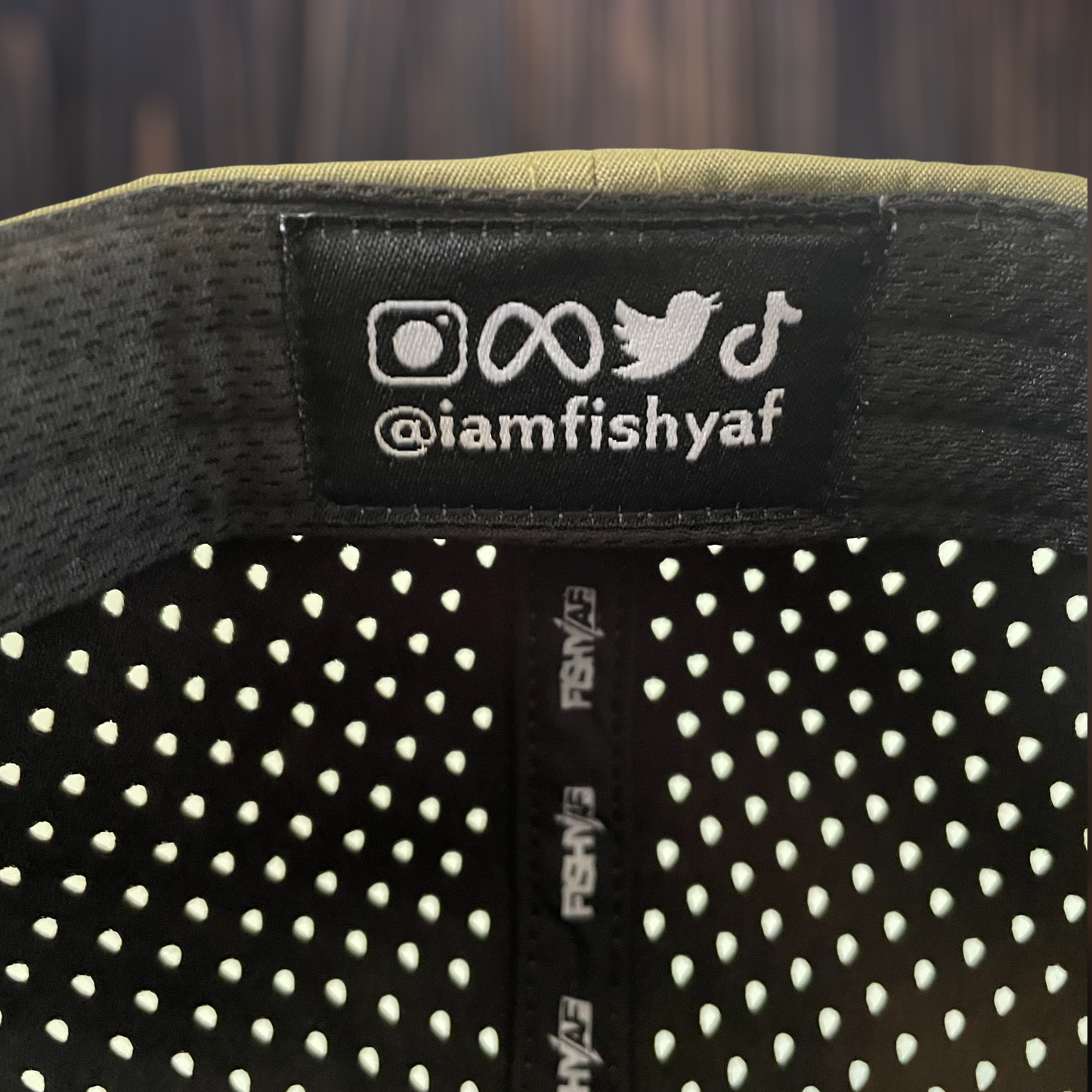 FishyAF Elite Series Silhouette Logo Snapback - Olive