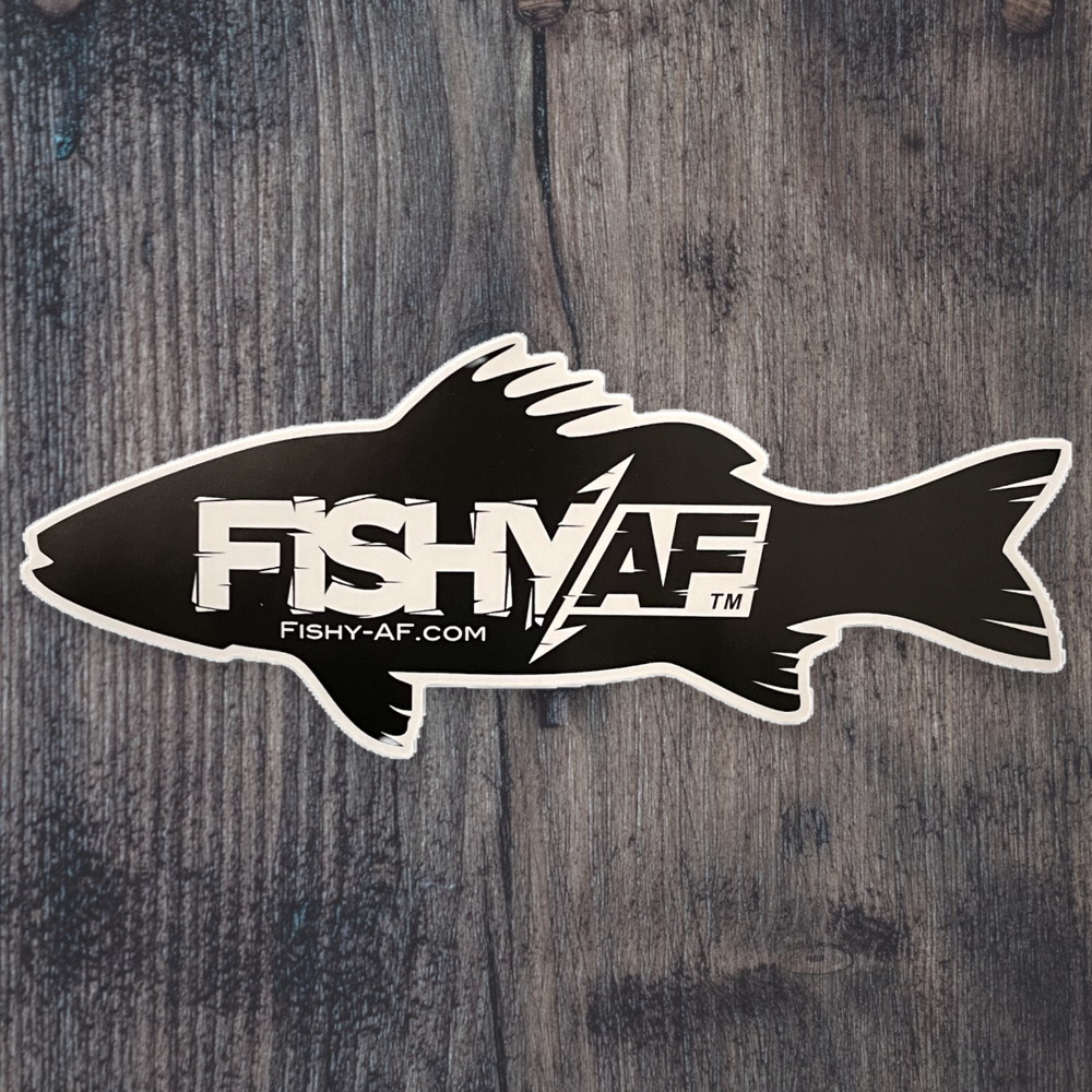 Large FishyAF Silhouette Decal